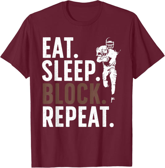 Lineman Art Women Football Player Offensive Lineman T-Shirt - T-Shirt | Maroon