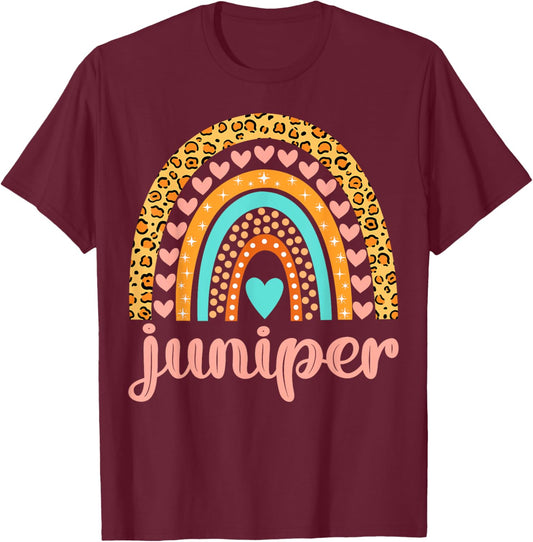 Juniper Juniper Name Birthday Shirt Gift T-Shirt - T-Shirt | Maroon