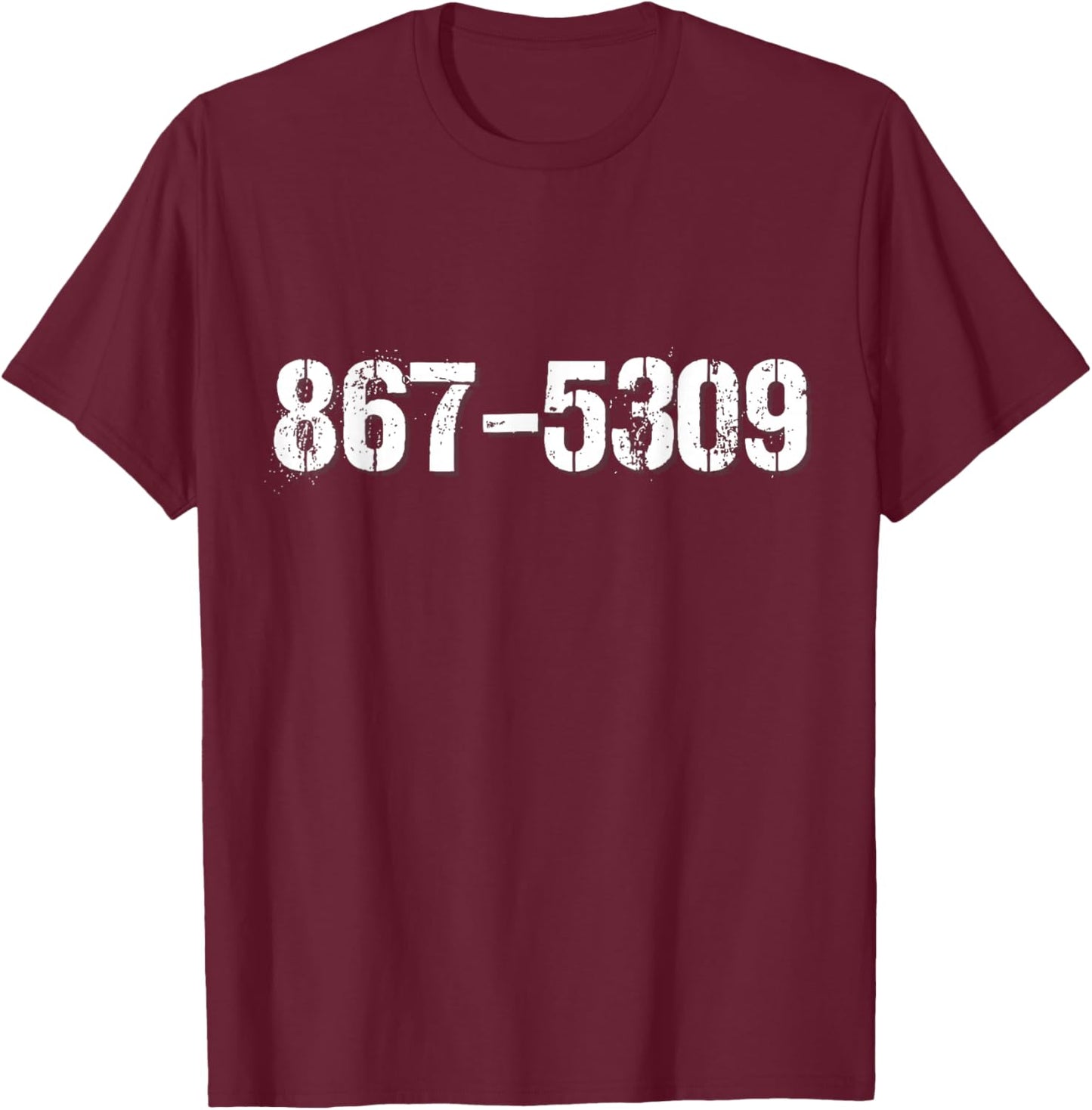 8675309 T-Shirt - T-Shirt | Maroon