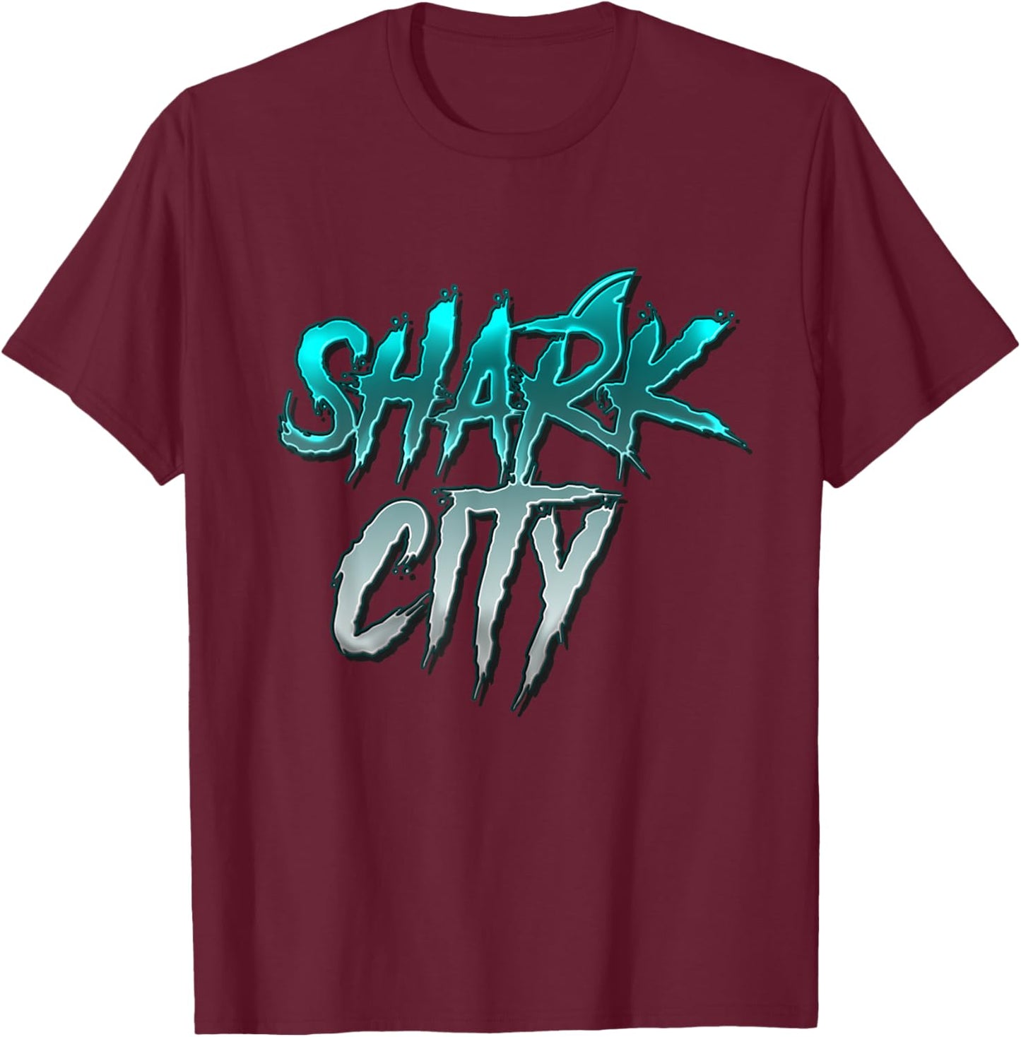 Shark City, San Jose Savages, San Jo, 408, SJ San Jose Shirt T-Shirt - T-Shirt | Maroon