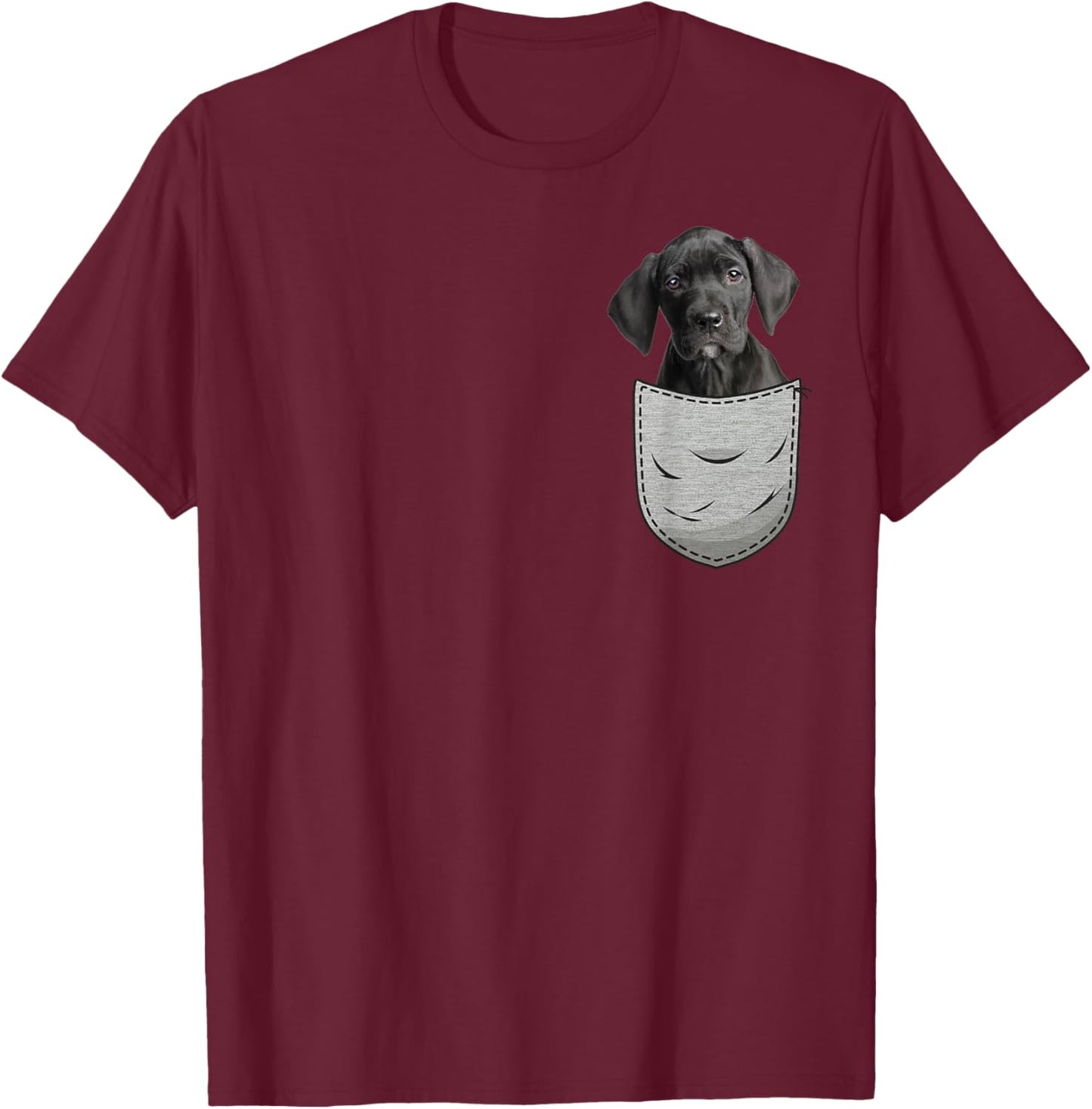 Great Dane Puppy Apollo of Dogs Gentle Giant Lady T-Shirt - T-Shirt | Maroon