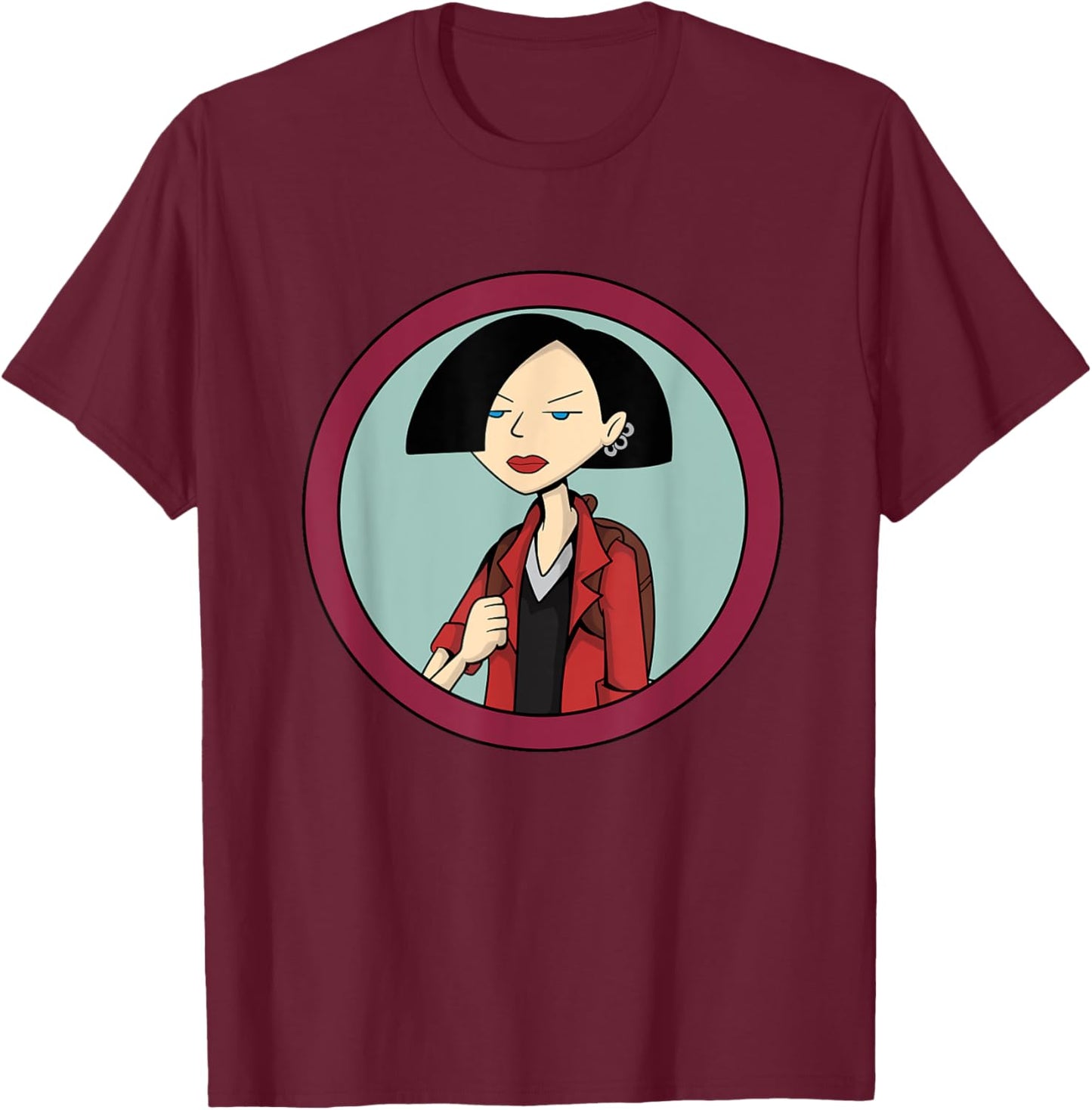 Mademark x Daria - Jane Lane “Oh Bummer!” Daria T-Shirt - T-Shirt | Maroon