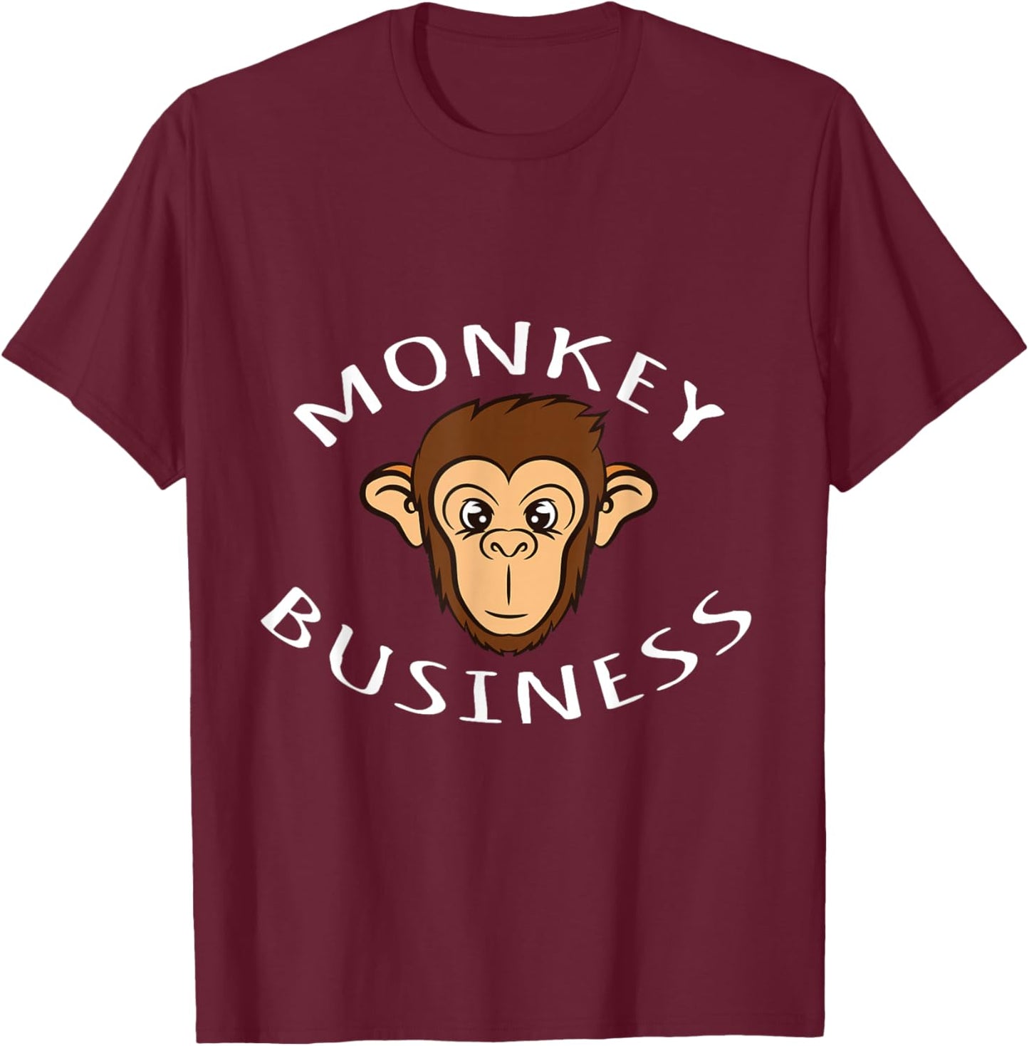The monkey, a smart affair T-Shirt - T-Shirt | Maroon