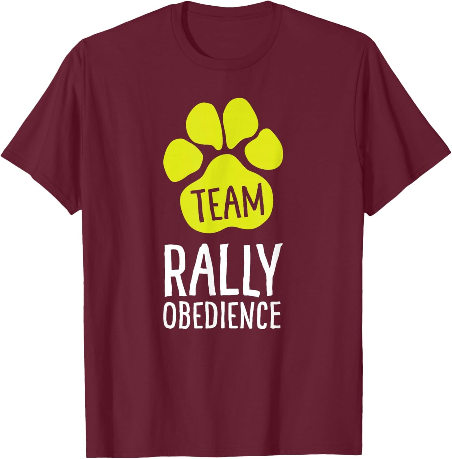 TinaShirts Team Rally Obedience T-Shirt - T-Shirt | Maroon