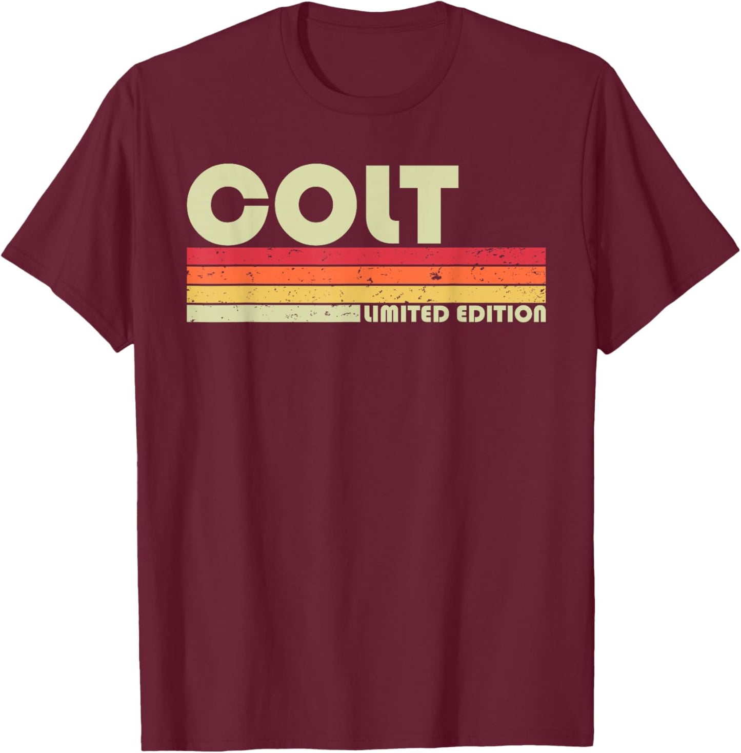 COLT Gift Name Personalized Funny Retro Vintage Birthday T-Shirt - T-Shirt | Maroon