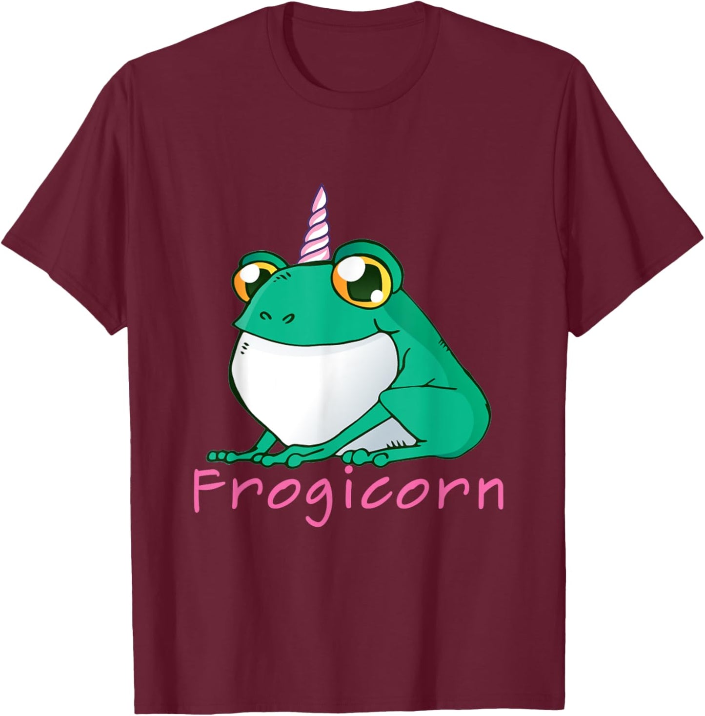Frogicorn Unicorn Frog T-Shirt - T-Shirt | Maroon