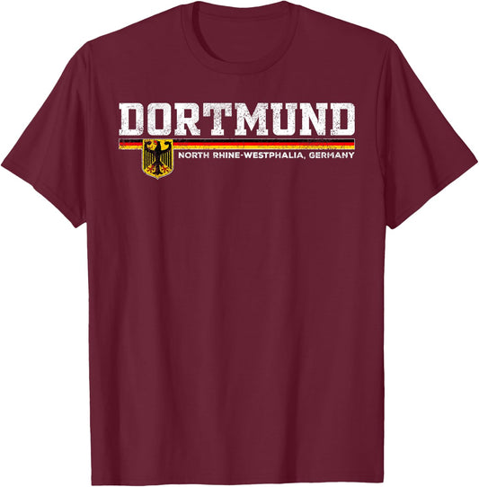 Dortmund Germany/Deutschland T-Shirt - T-Shirt | Maroon