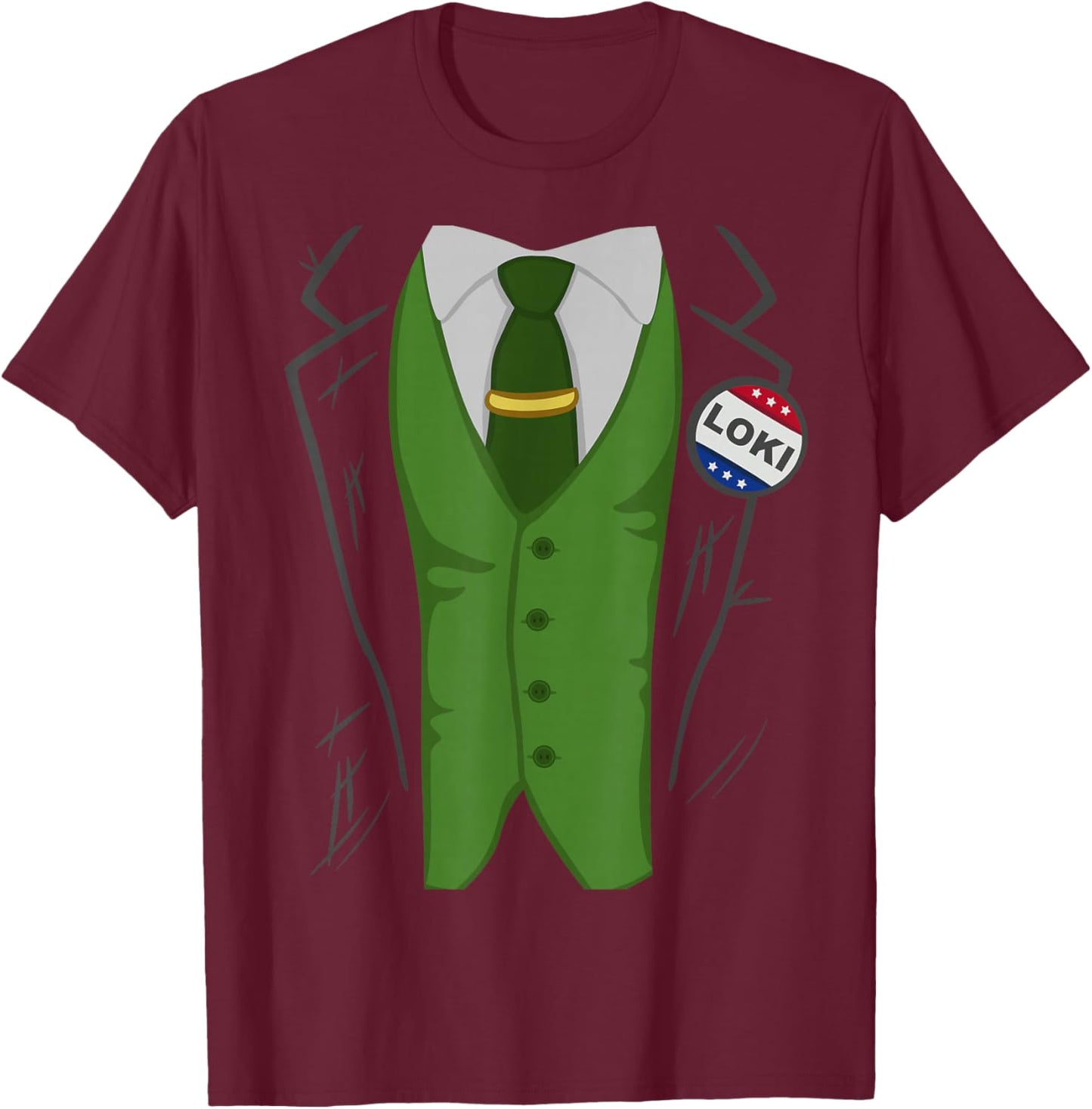 Marvel Loki President Loki Costume T-Shirt - T-Shirt | Maroon