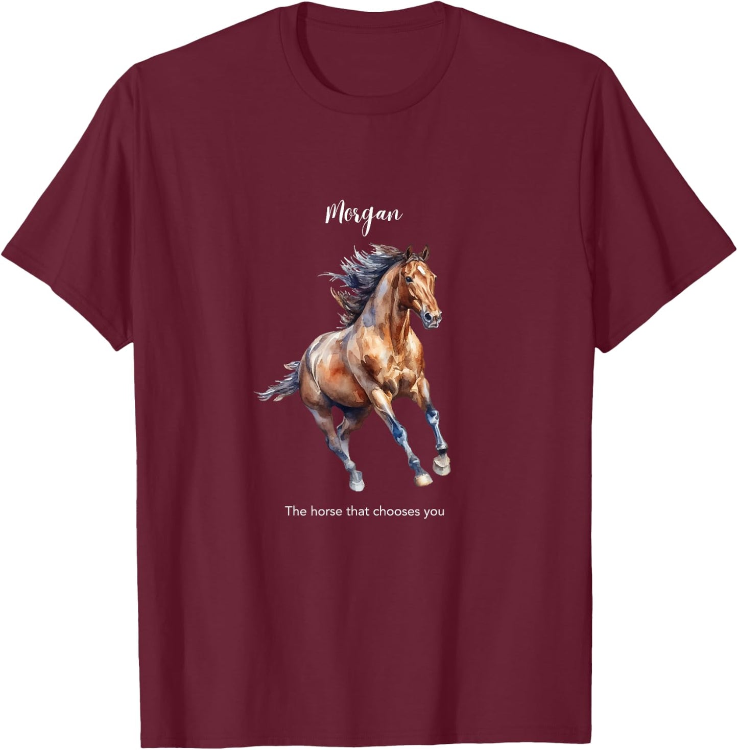 Morgan Horse T-Shirt - T-Shirt | Maroon