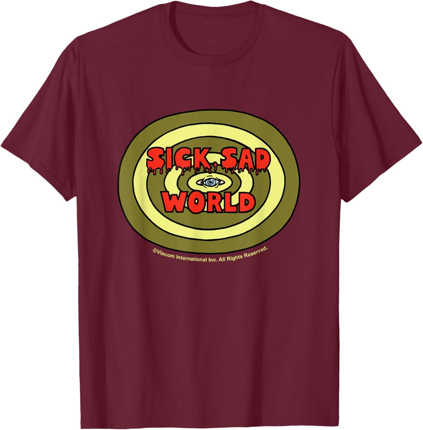 Daria - Sick Sad World T-Shirt - T-Shirt | Maroon