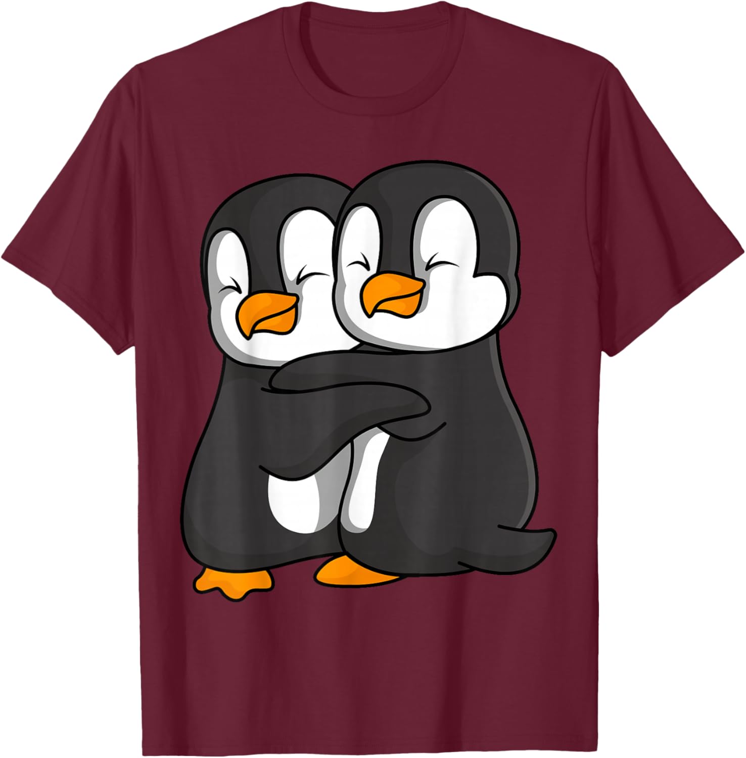 Penguin Lovers Penguin Children Girls Women T-Shirt - T-Shirt | Maroon