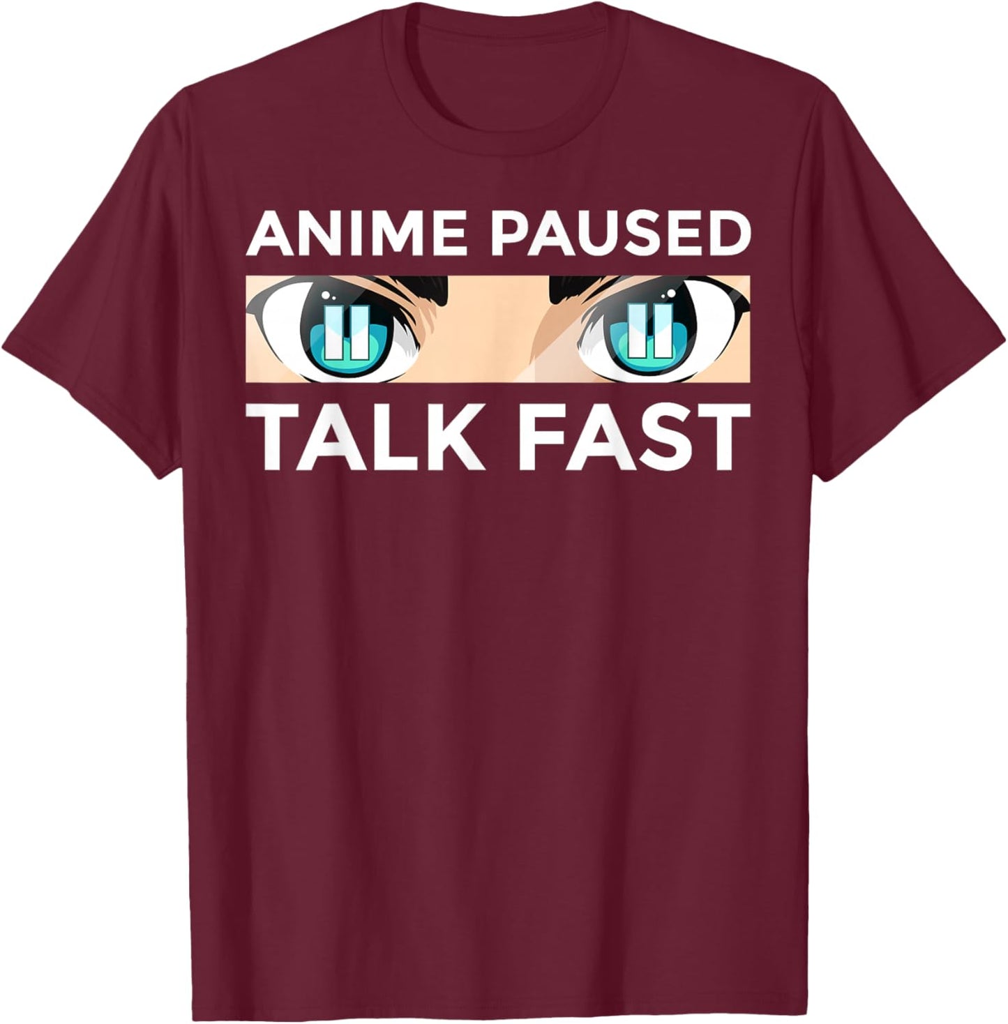 Anime Art Women Teen Girls Anime Merch Anime Lovers Small T-Shirt - T-Shirt | Maroon
