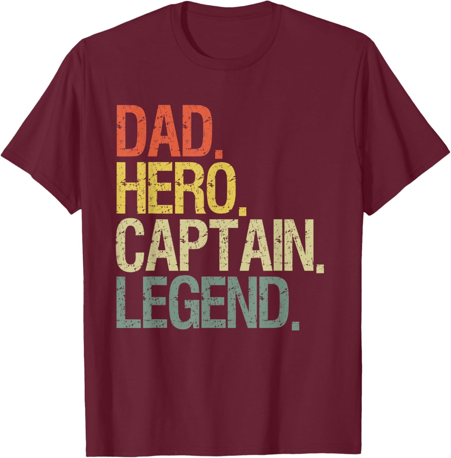 Dad captain boat T-Shirt - T-Shirt | Maroon