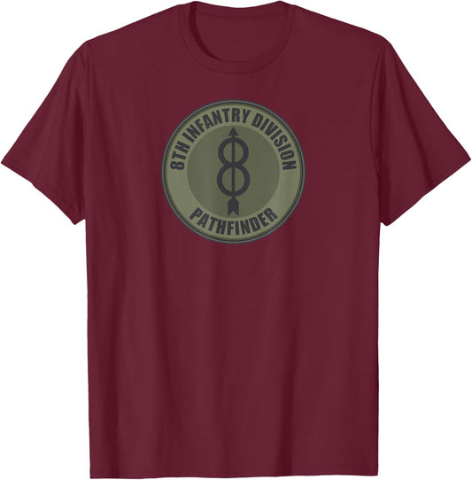 8th Infantry Division T-Shirt - T-Shirt | Maroon