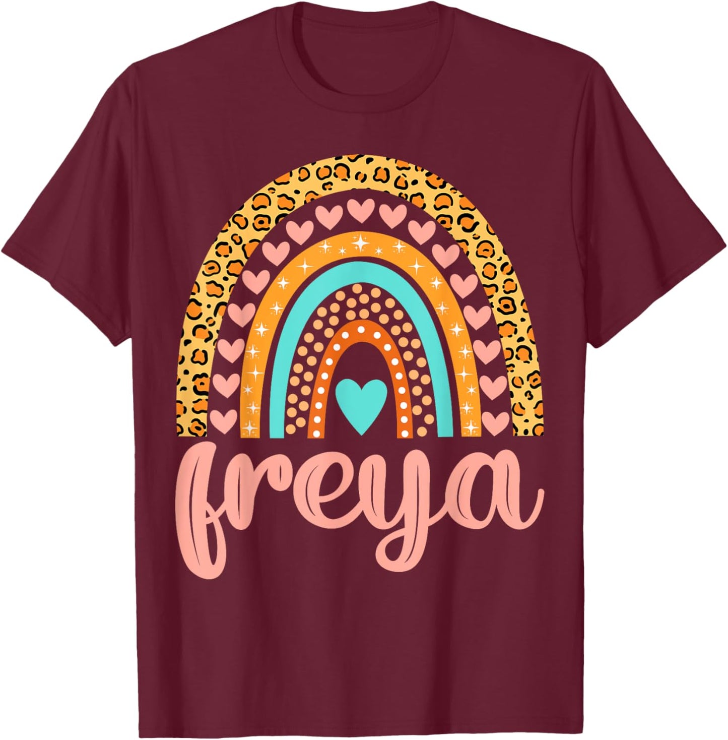 Freya Freya Name Birthday Shirt Gift T-Shirt - T-Shirt | Maroon