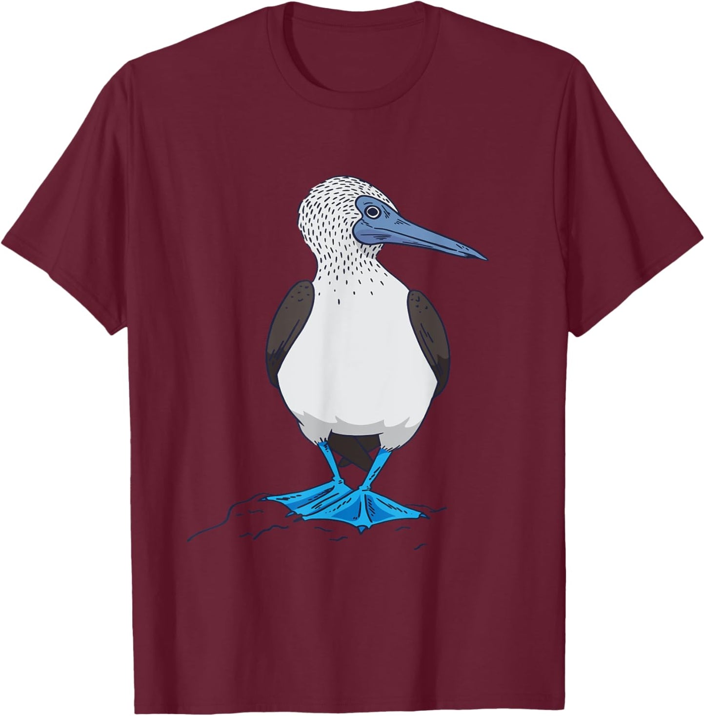 Blue-footed boobies sea bird tropical sea bird boobies T-Shirt - T-Shirt | Maroon