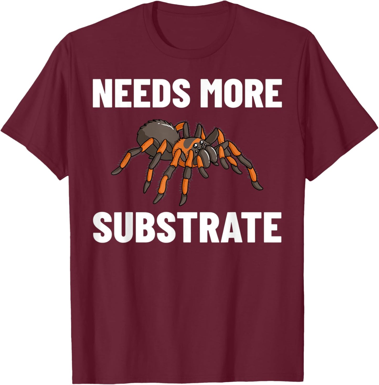 Tarantulas Spider Pet Mexican Red Knee Zebra T-Shirt - T-Shirt | Maroon