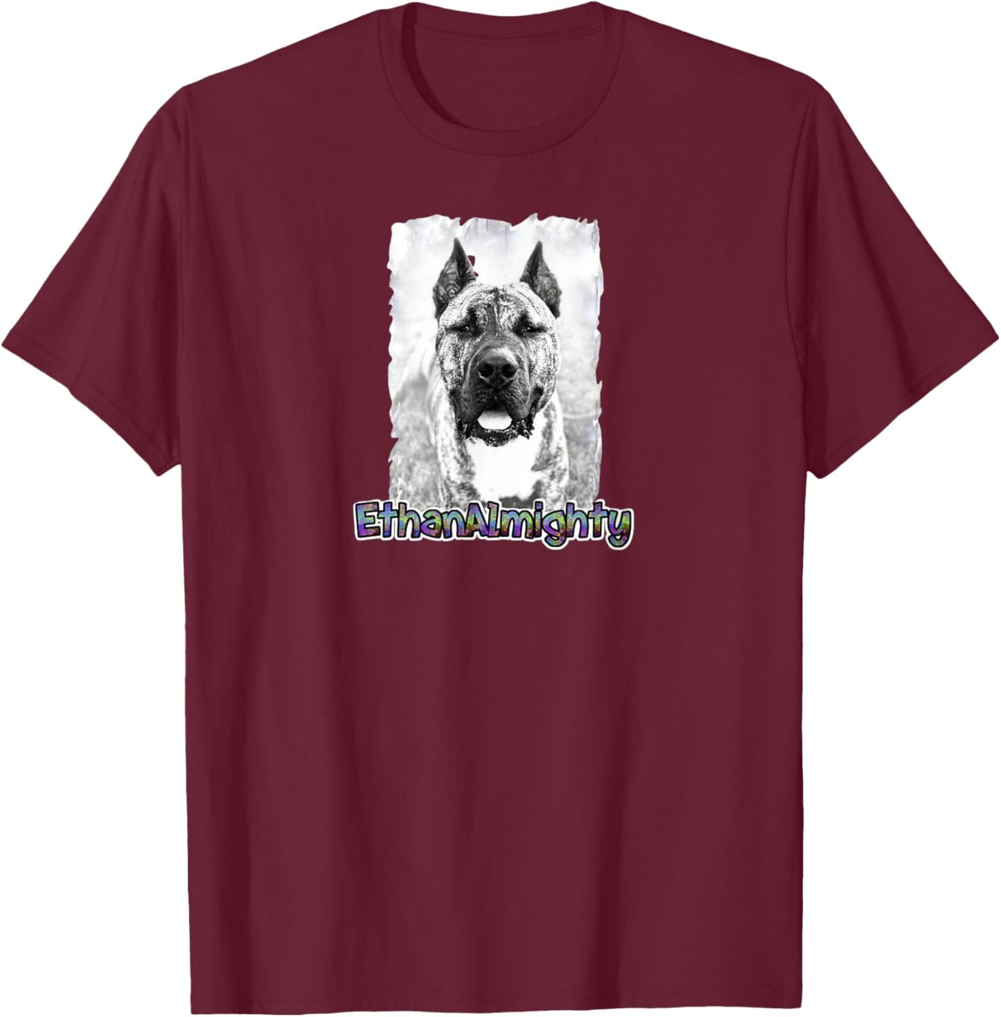 Ethan the Dog Women Girls Kids T-Shirt - T-Shirt | Maroon