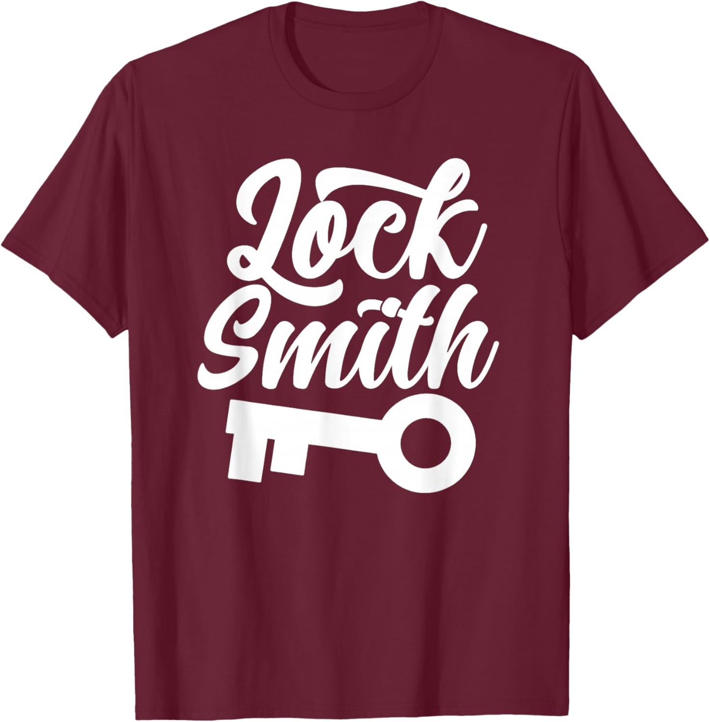 Locksmith Locksmith Lock Profession T-Shirt - T-Shirt | Maroon