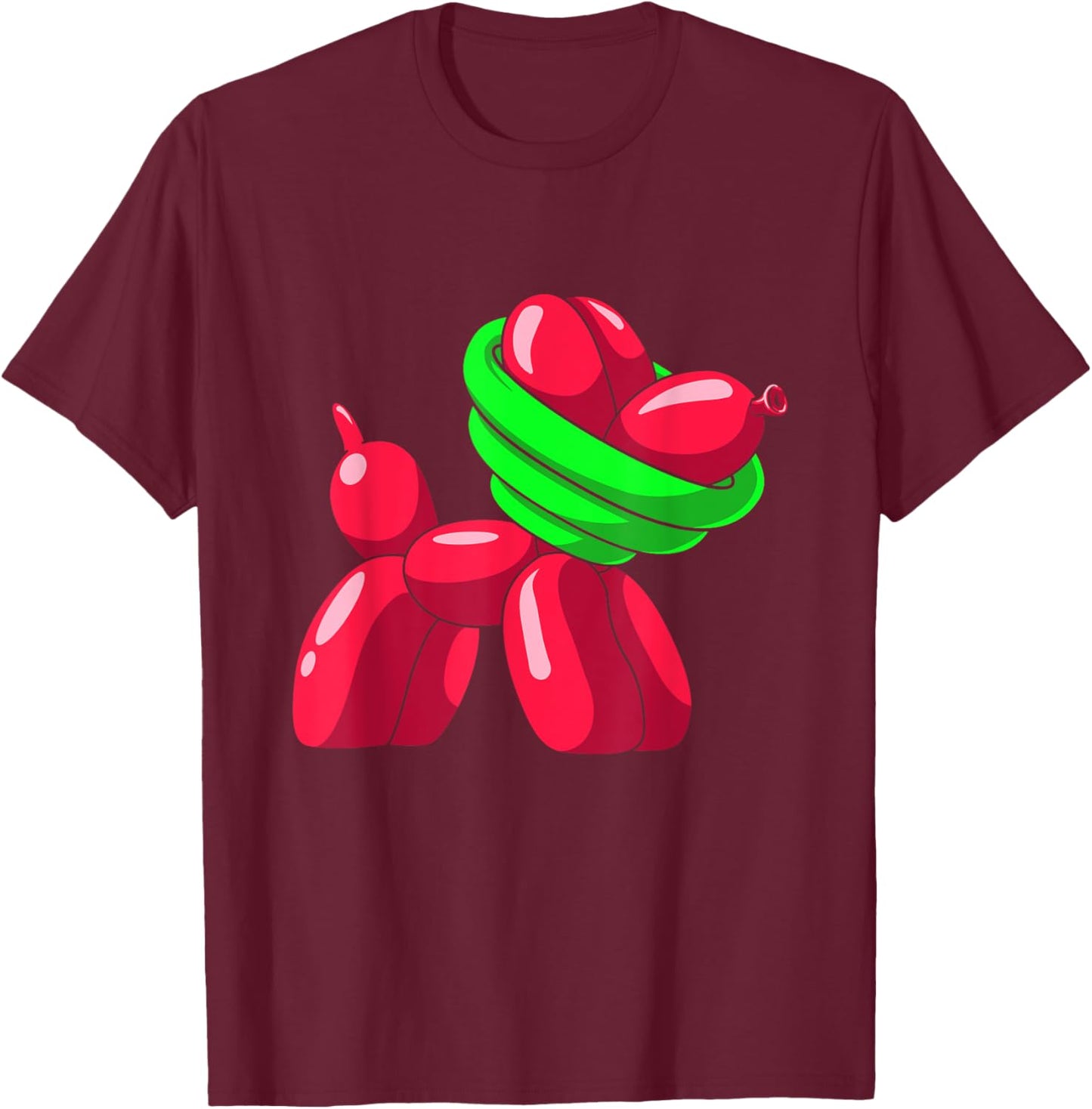 Twister Clothing Animal Balloon Dog Balloon Artist Dog Lover T-Shirt - T-Shirt | Maroon