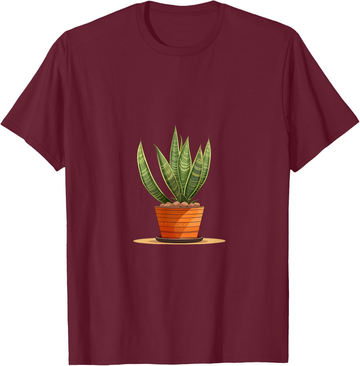 Sansevieria Plant Houseplant T-Shirt - T-Shirt | Maroon
