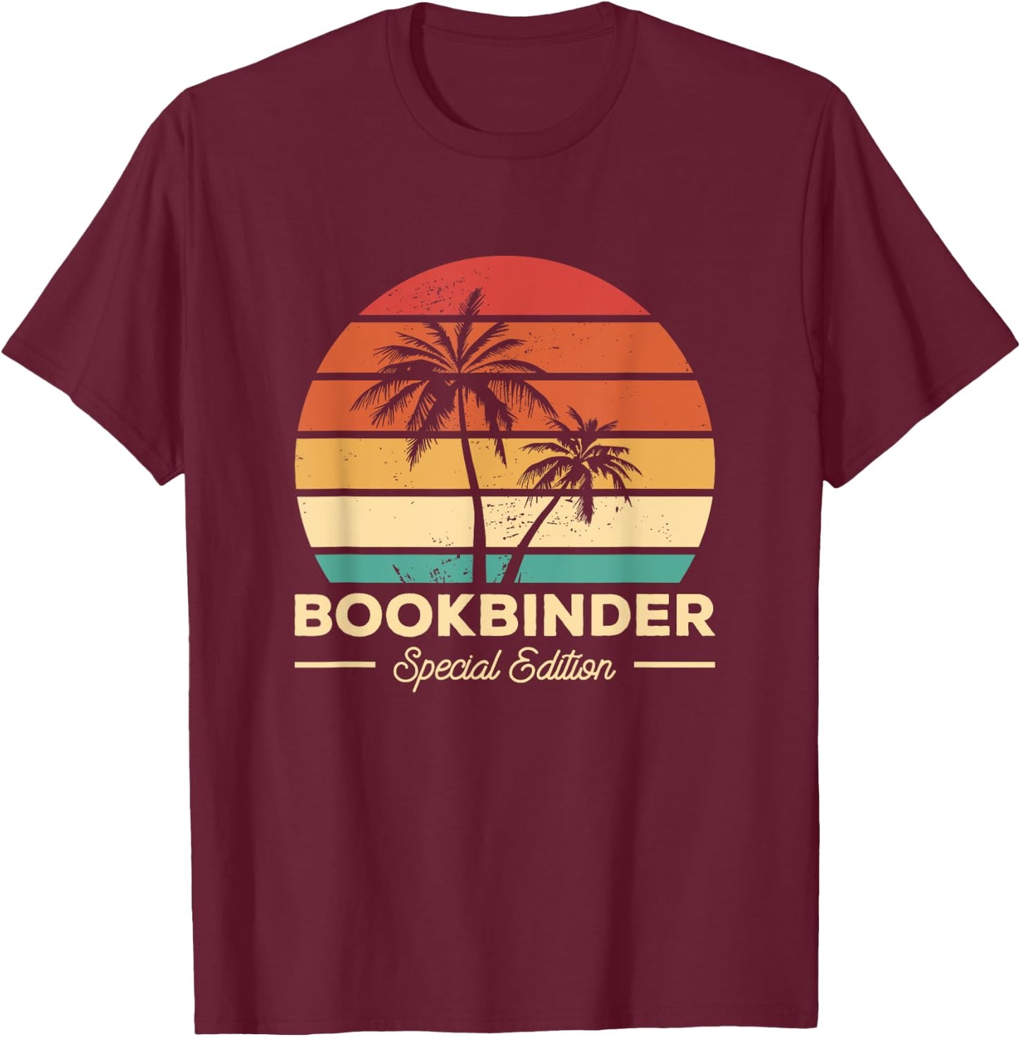 Vintage Bookbinder Bookbinding T-Shirt - T-Shirt | Maroon
