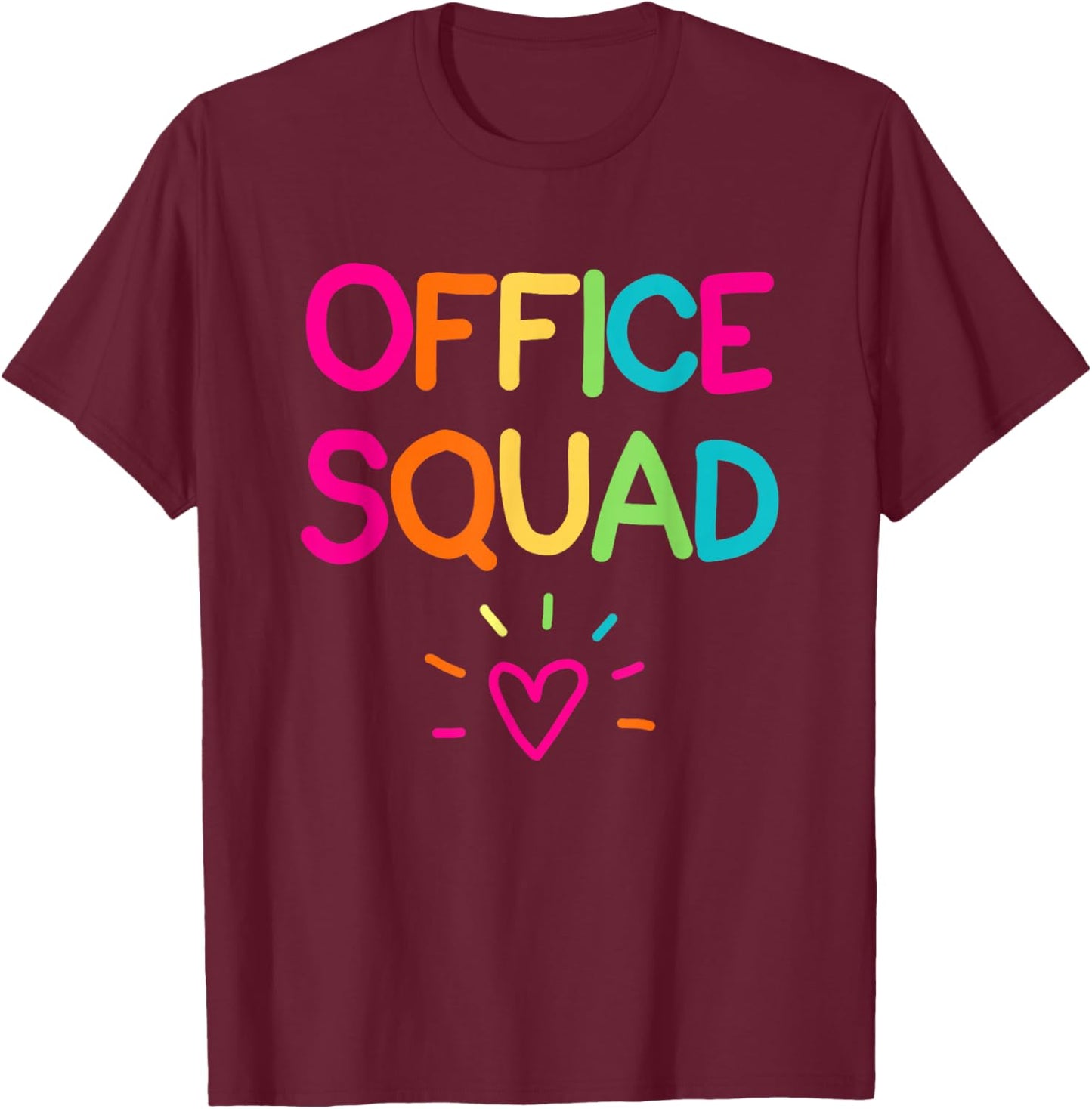 Office Squad Administrative Assistant School Secretary T-Shirt - T-Shirt | Maroon