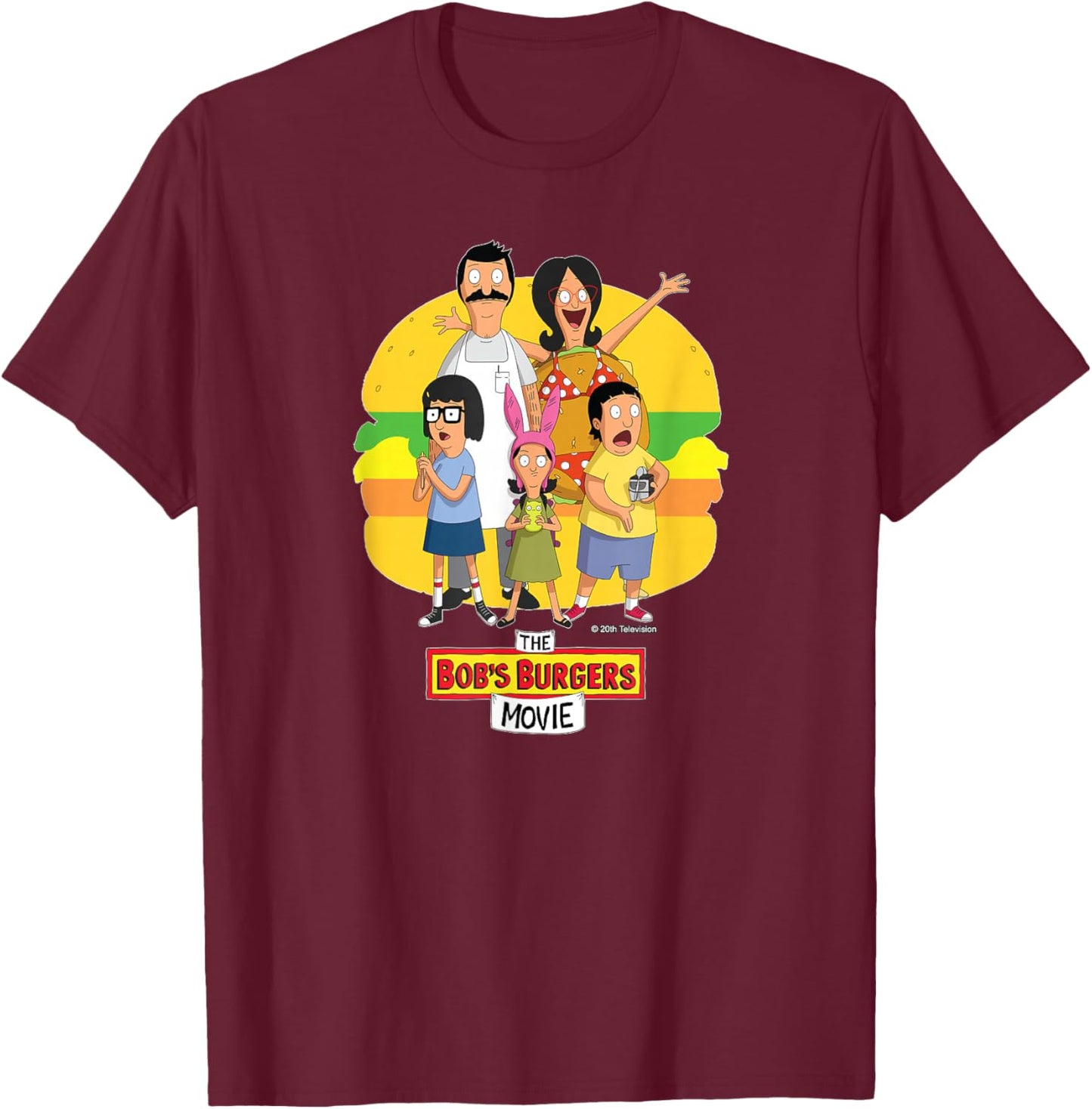 The Bob’s Burgers Movie Logo T-Shirt - T-Shirt | Maroon