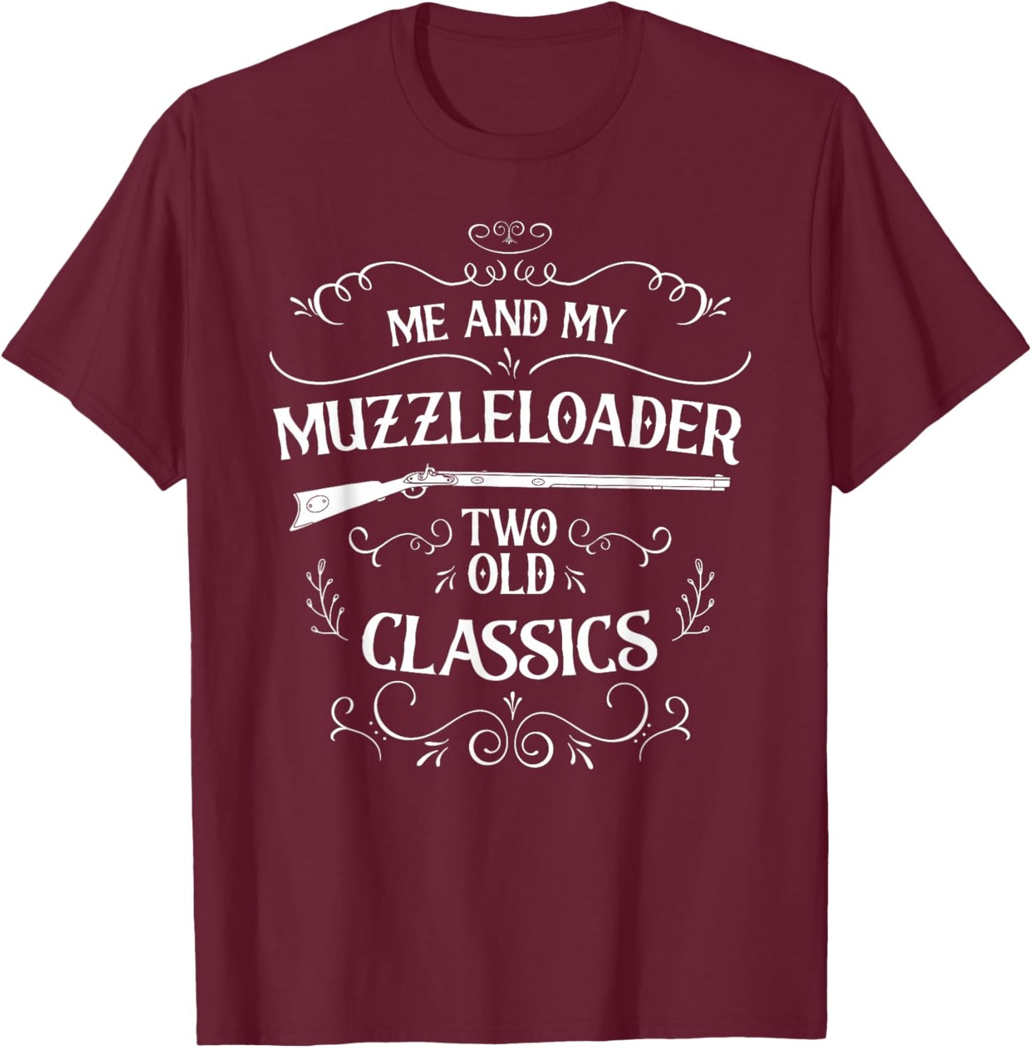 Black Powder Accessories and Muzzleloading Apparel Vintage Muzzleloading Rifle T-Shirt - T-Shirt | Maroon