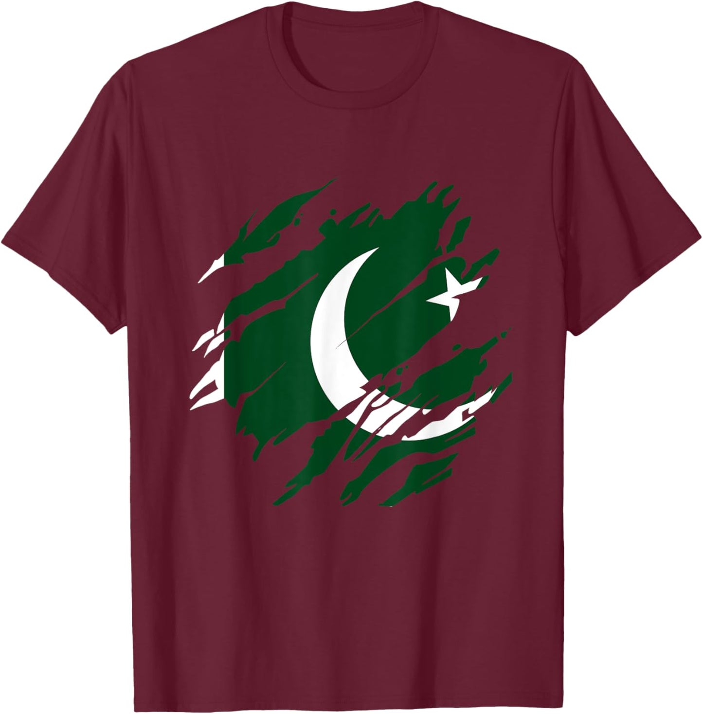 Pakistani Flag Pakistan T-Shirt - T-Shirt | Maroon