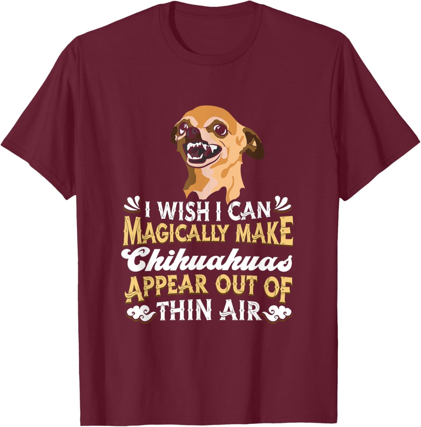 Chihuahua Dog Pet Owner - Dog Breed Magical Chihuahua Women Girls Kids T-Shirt - T-Shirt | Maroon