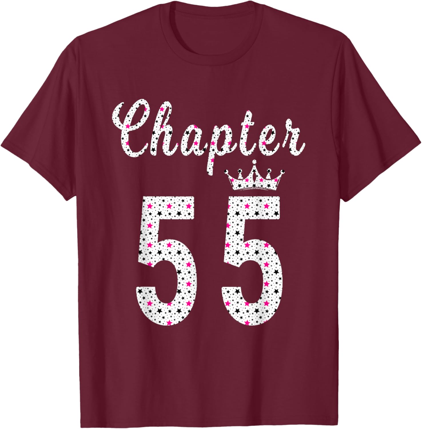 55th Birthday T-Shirt - T-Shirt | Maroon