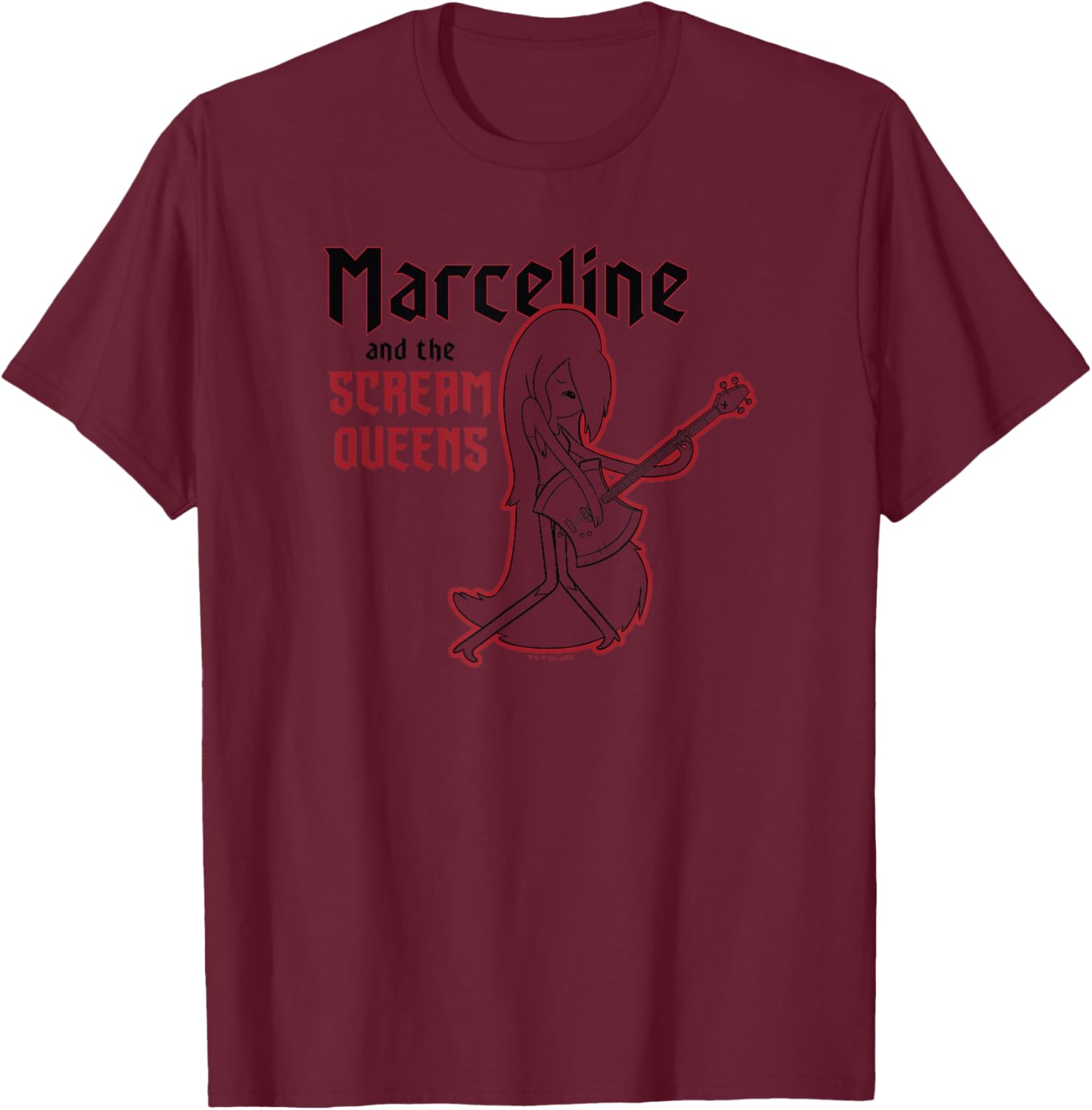 Adventure Time Marceline and the Scream Queens T-Shirt - T-Shirt | Maroon