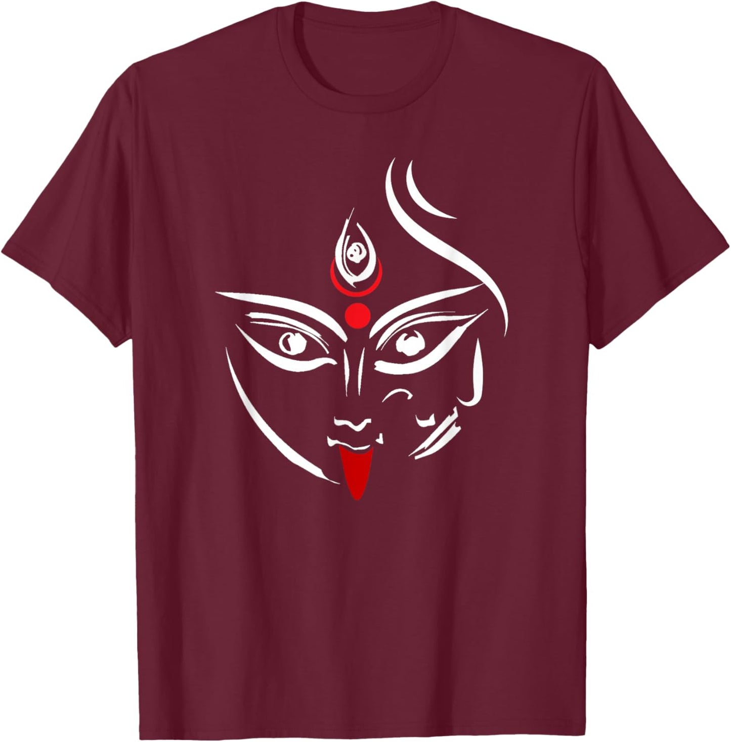 Kali Goddess Deity Indian India Hindu yoga Puja Kali T-Shirt - T-Shirt | Maroon