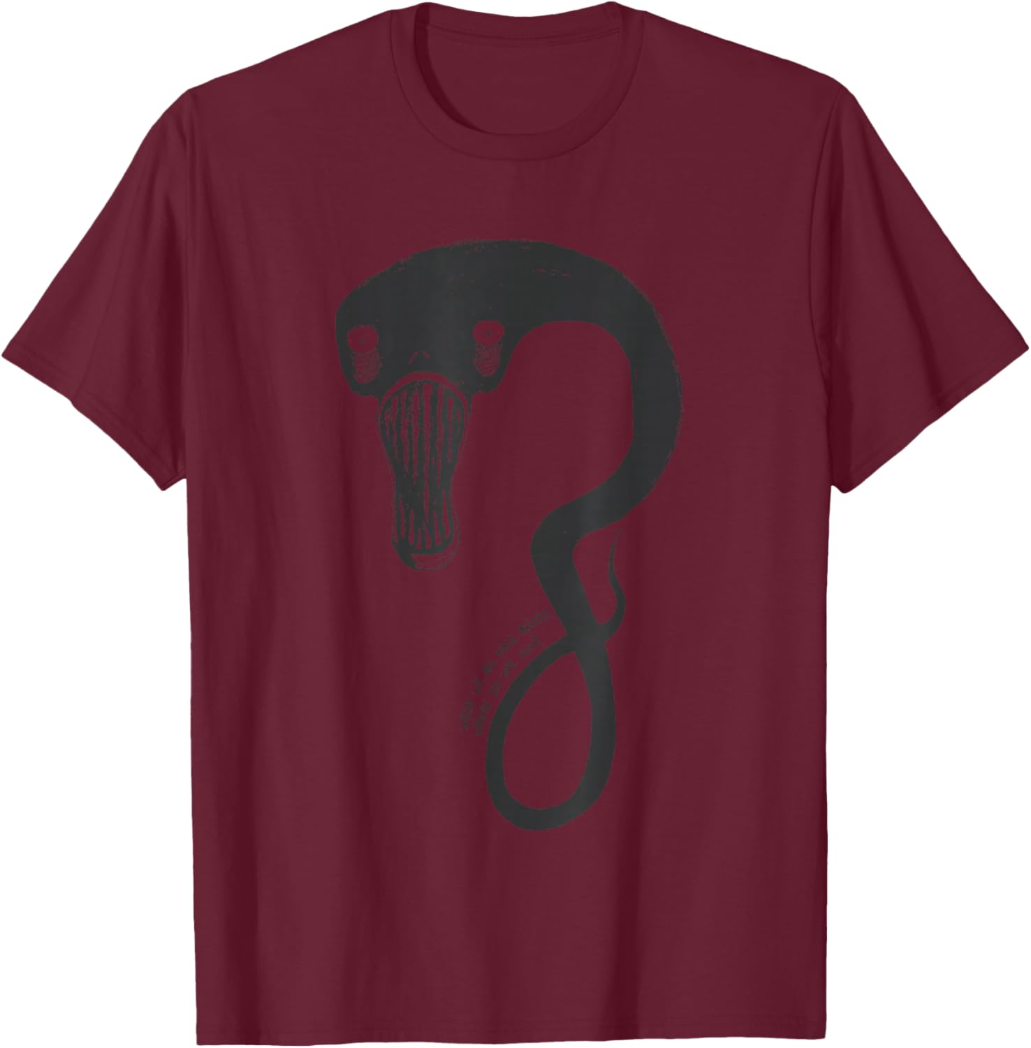 Billie Eilish Official Monster Black T-Shirt - T-Shirt | Maroon