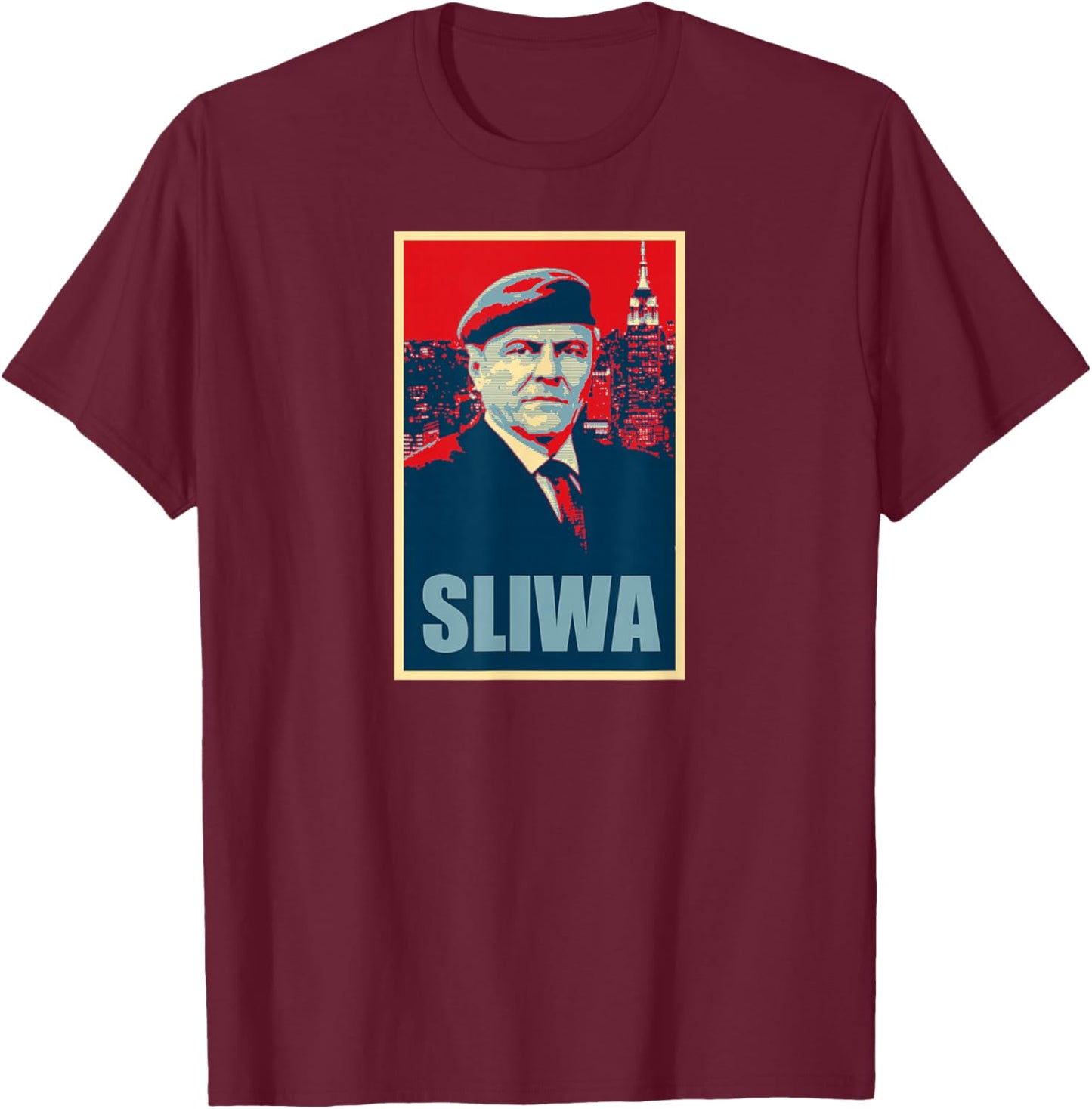 Sliwa For Mayor 2021 New York NYC T-Shirt - T-Shirt | Maroon