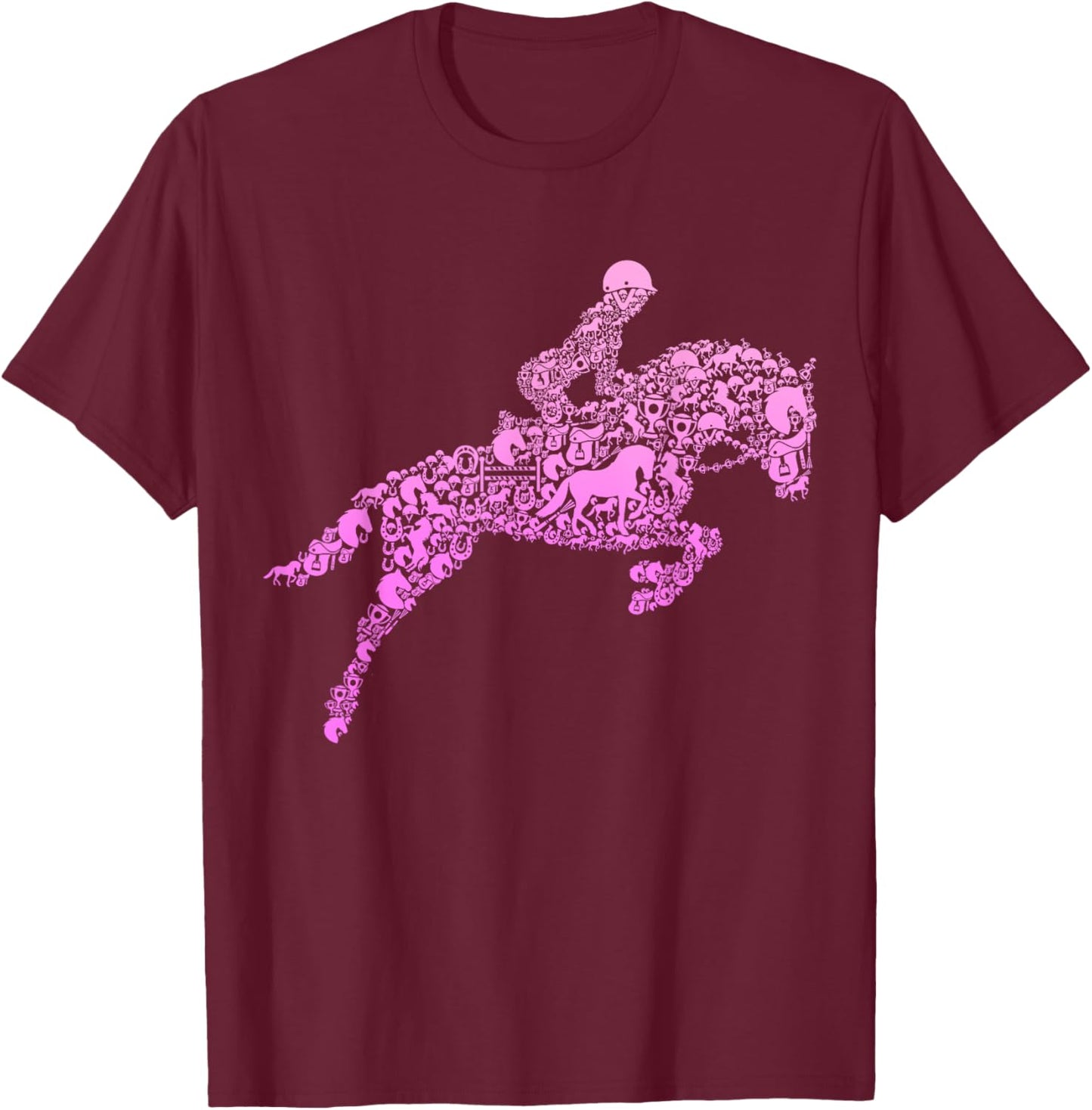 Horse Lover Girl Horseback Riding Women T-Shirt - T-Shirt | Maroon