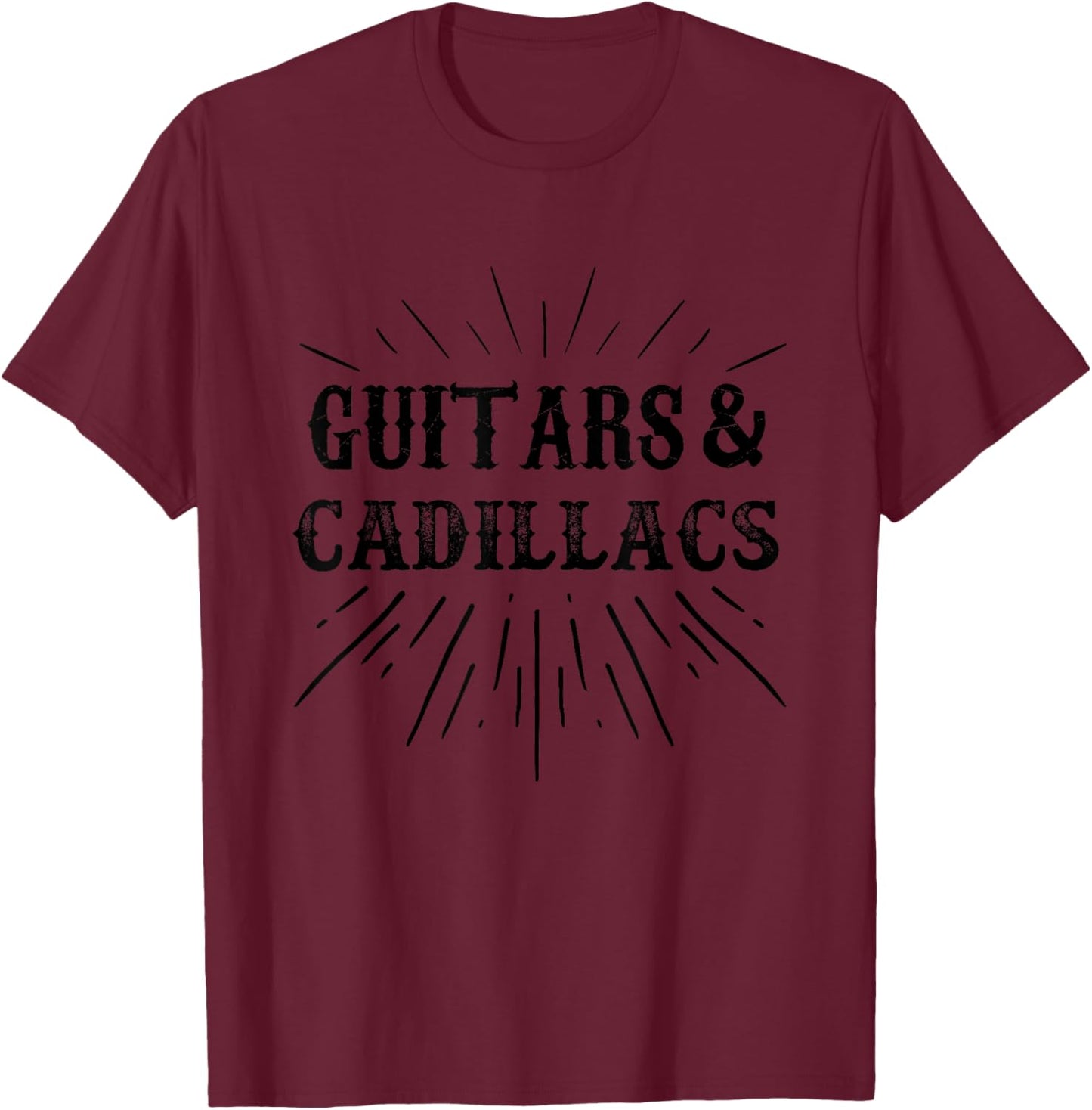 Guitars & Cadillacs T-Shirt - T-Shirt | Maroon