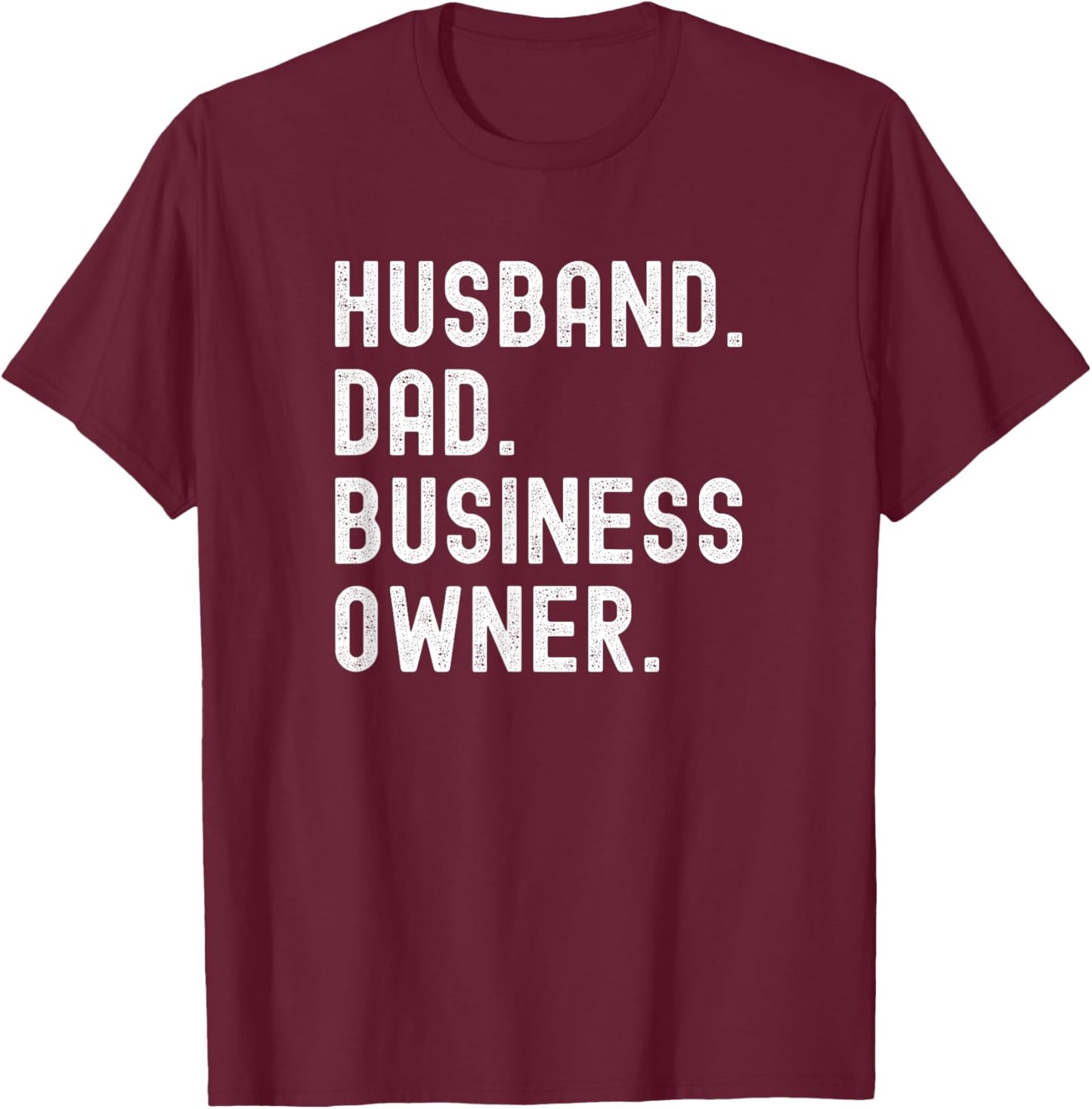Black Husband Dad Business Owner CEO Entrepreneur Men T-Shirt - T-Shirt | Maroon