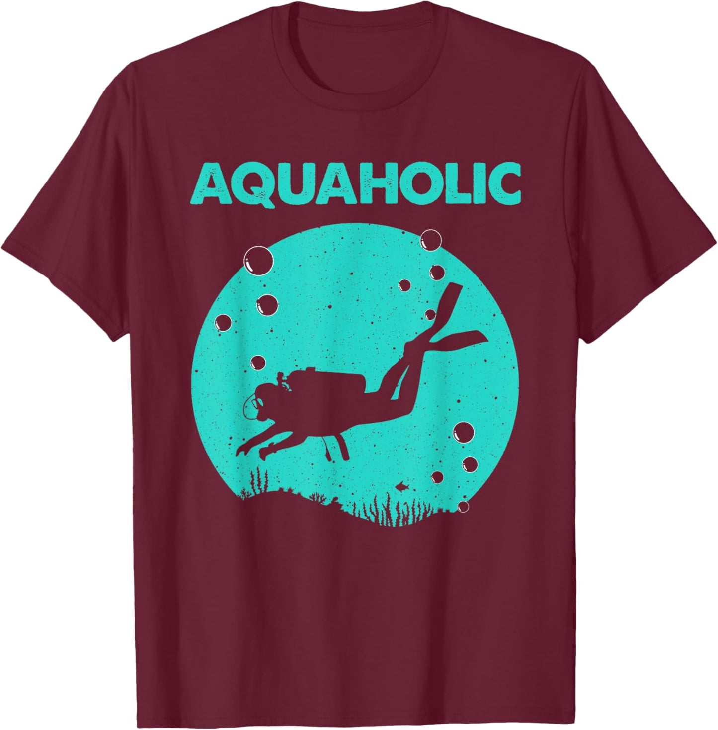 Cool Scuba Diving Themed Design Women Scuba Dive T-Shirt - T-Shirt | Maroon
