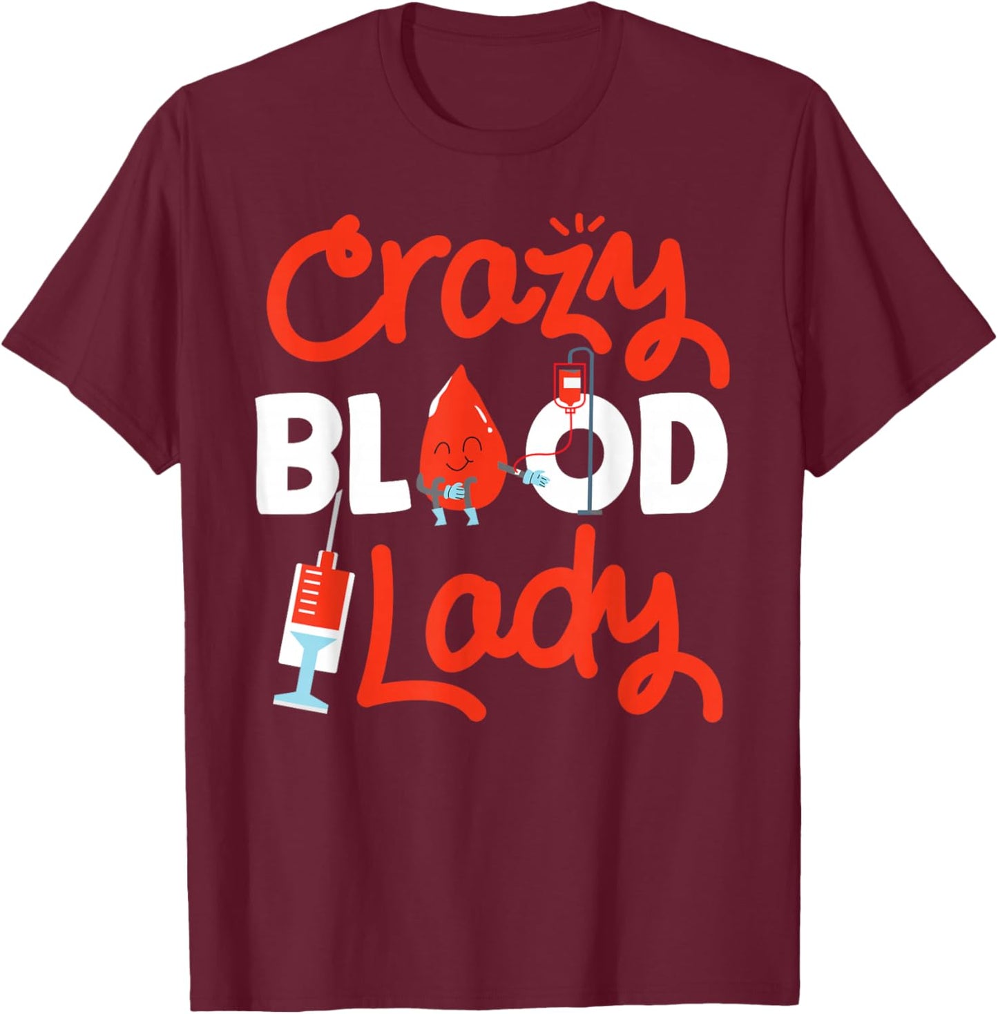 Phlebotomist Tech Technician blood T-Shirt - T-Shirt | Maroon