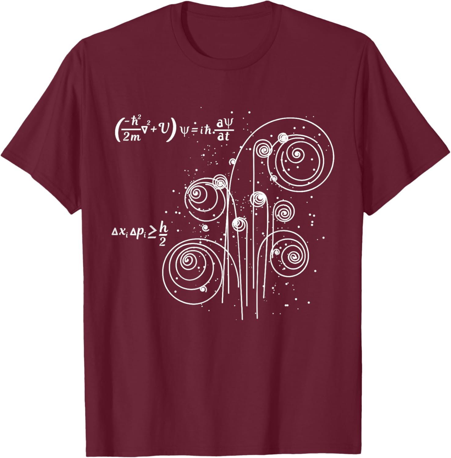 Boson Quantum Mechanism Theory of God Particles Science T-Shirt - T-Shirt | Maroon