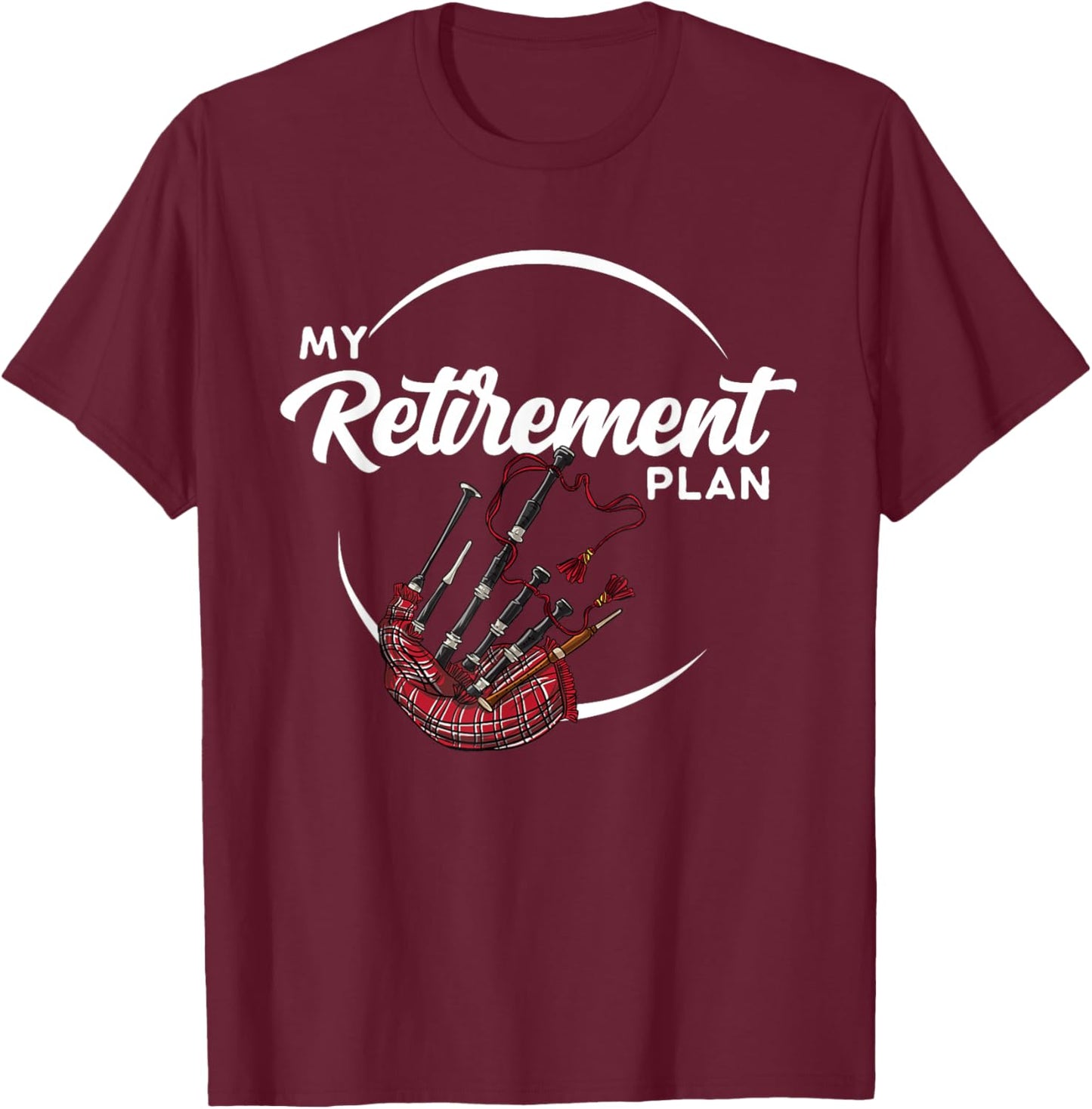 Funny Bagpipe Gift Whistler T-Shirt - T-Shirt | Maroon
