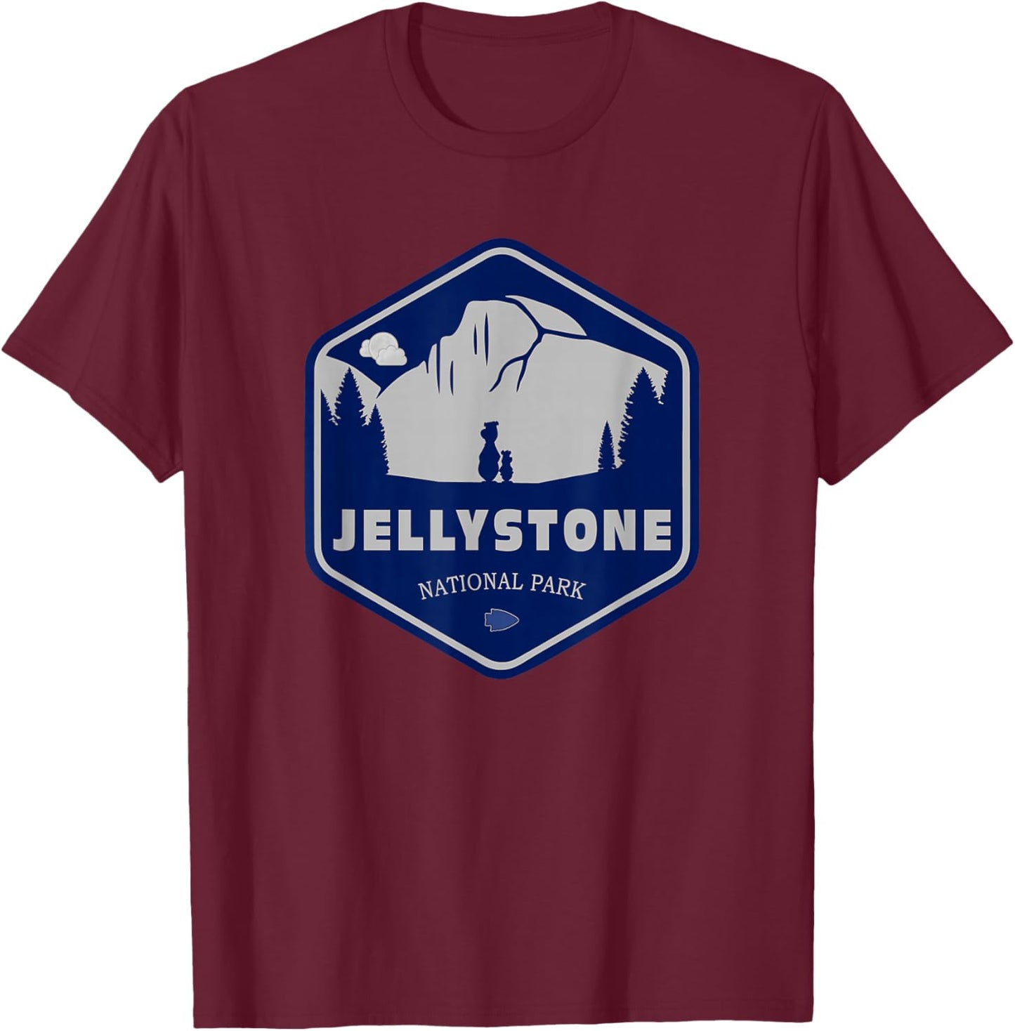 Jellystone National Park | Funny Classic Cartoon T-Shirt - T-Shirt | Maroon