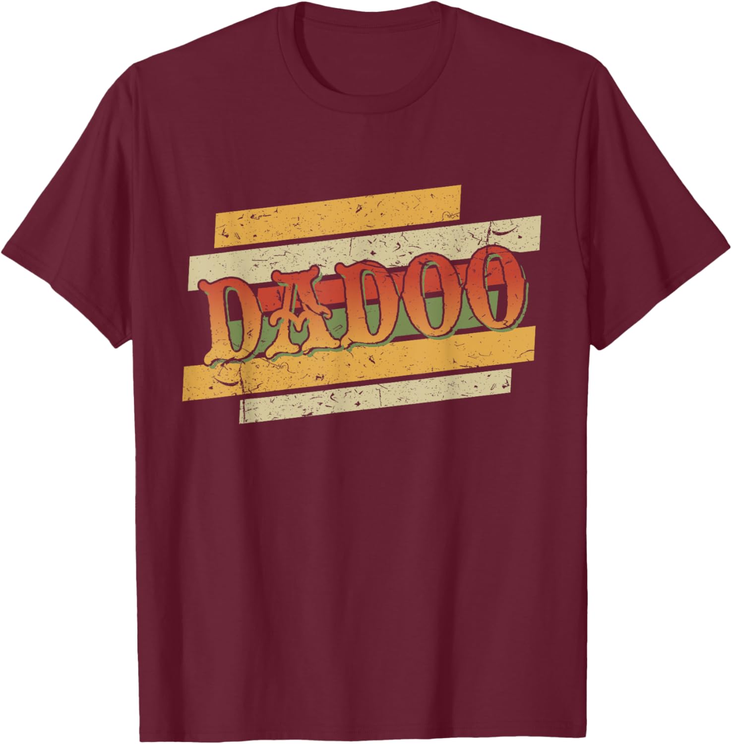 Funny DADOO Retro Vintage Stepdad Stepfather T-Shirt - T-Shirt | Maroon