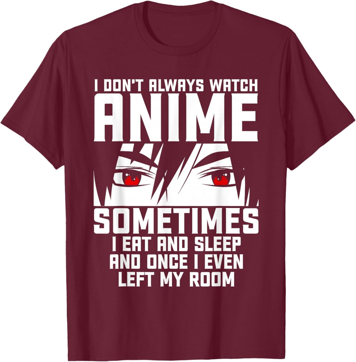 Anime Art Women Teen Girls Anime Merch Anime Lovers Small T-Shirt - T-Shirt | Maroon