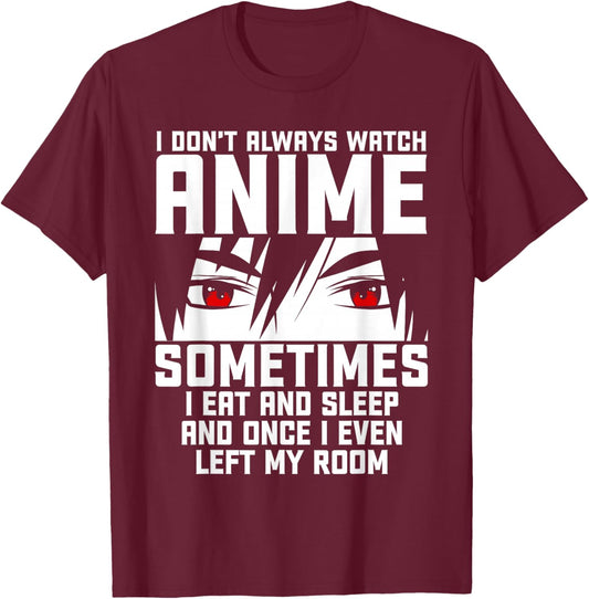 Anime Art Women Teen Girls Anime Merch Anime Lovers Small T-Shirt - T-Shirt | Maroon