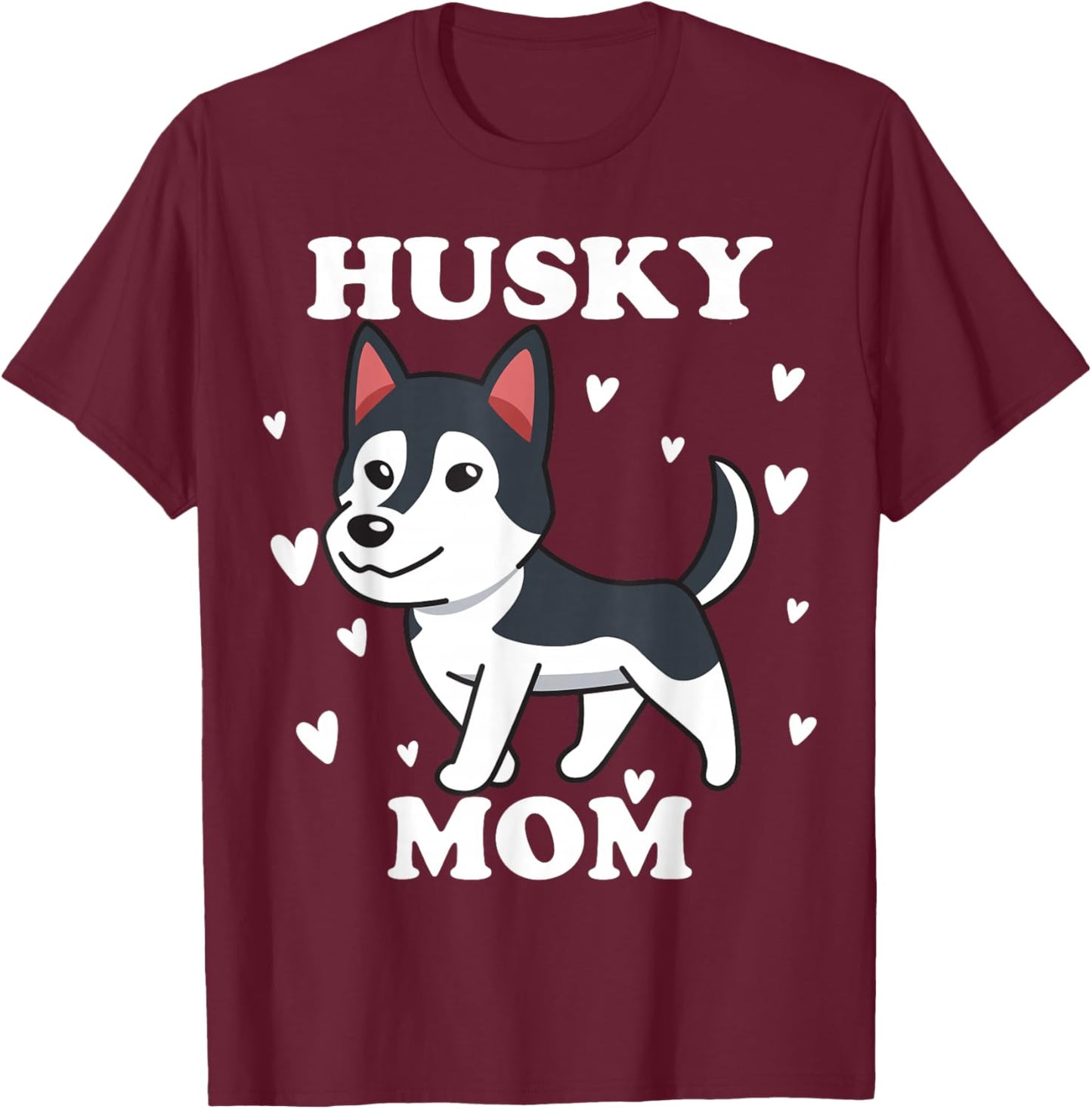 Husky Mama Sibe Mom for Mother's Day Mother Dog Mum Chukcha T-Shirt - T-Shirt | Maroon