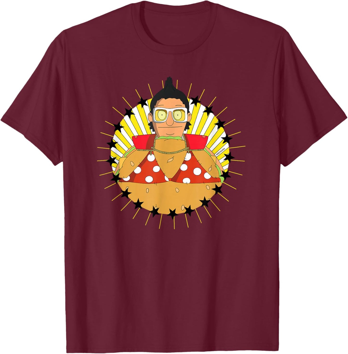 The Bob’s Burgers Movie Gene Belcher T-Shirt - T-Shirt | Maroon