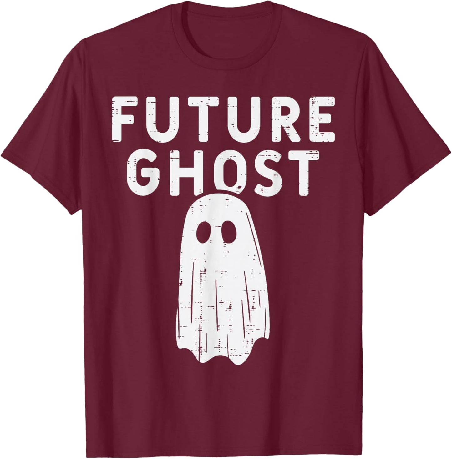 Future Ghost Funny Happy Halloween Costume Men Women Kids T-Shirt - T-Shirt | Maroon